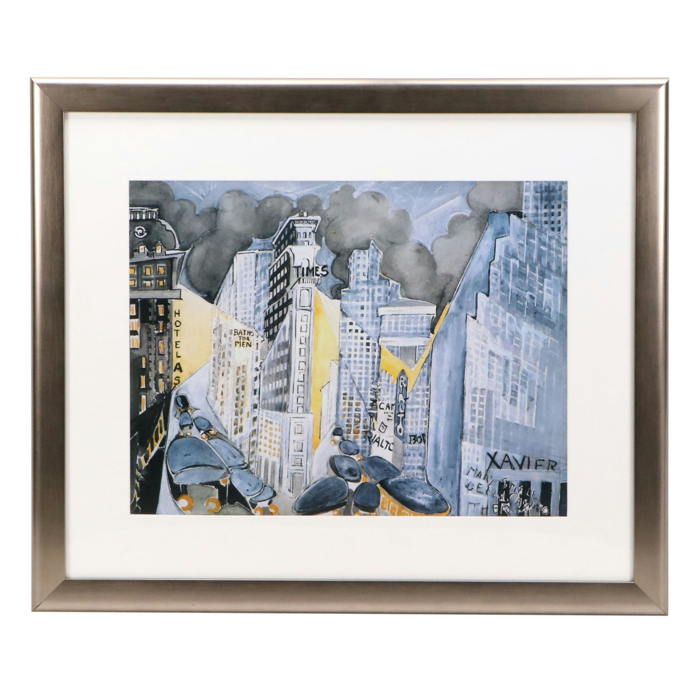 After Zelda Fitzgerald Digital Print "Times Square"