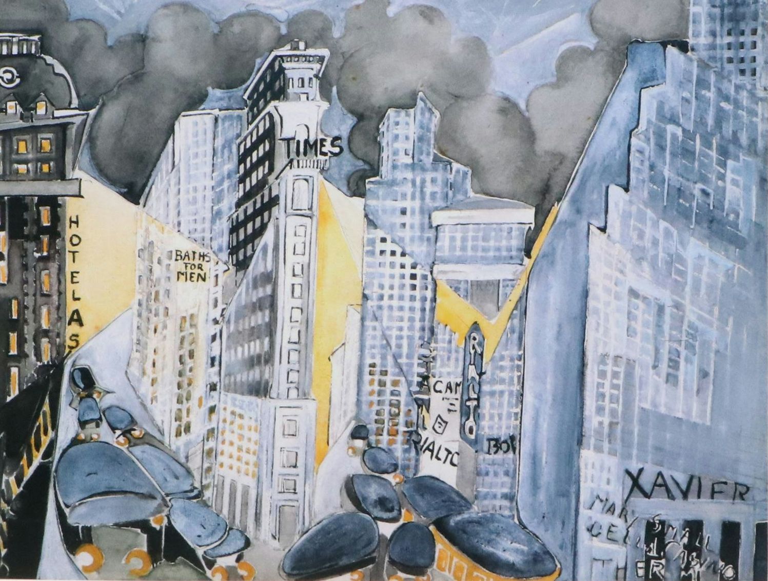 After Zelda Fitzgerald Digital Print "Times Square"