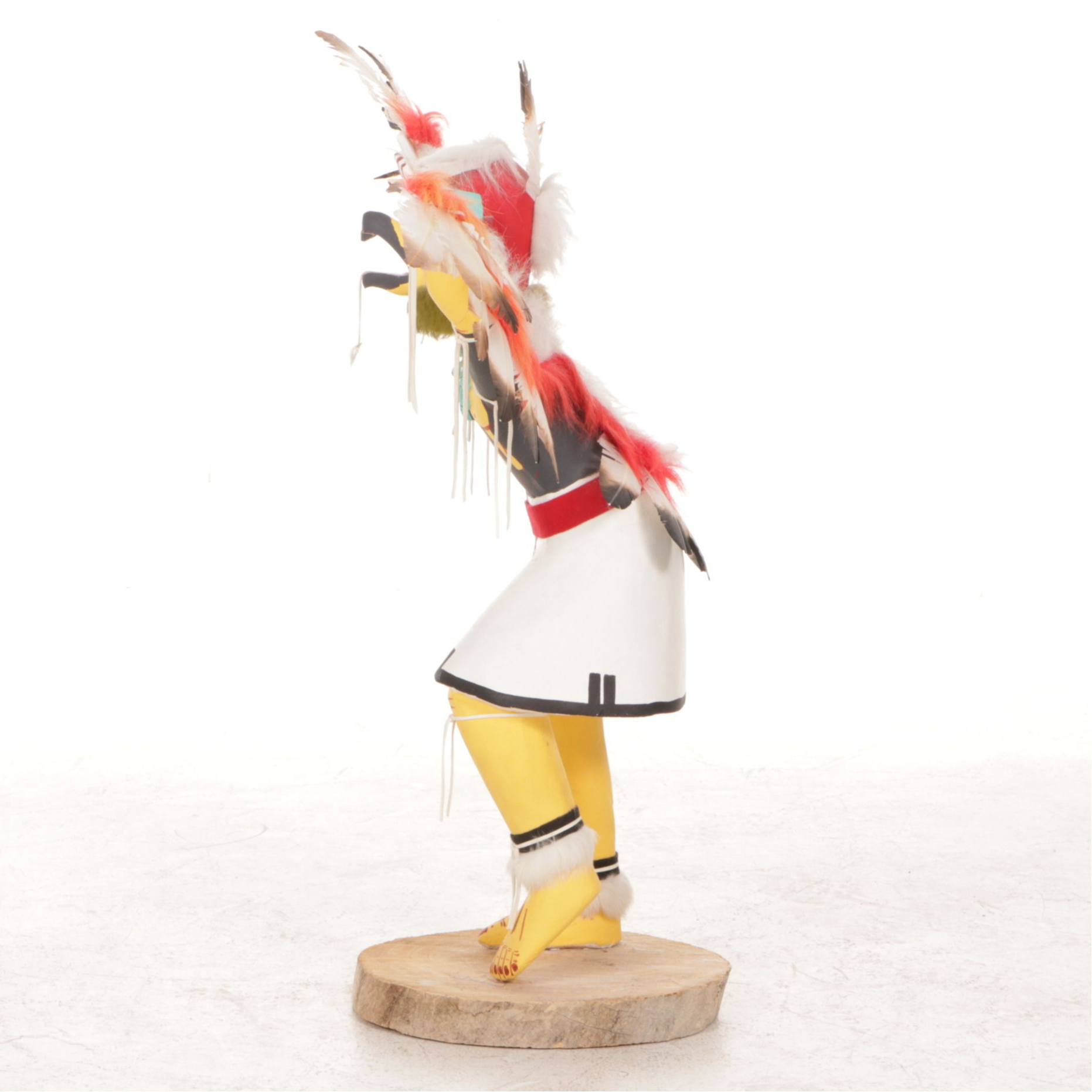Signed Hand-Crafted "Eagle Dancer" Cottonwood Kachina Figure