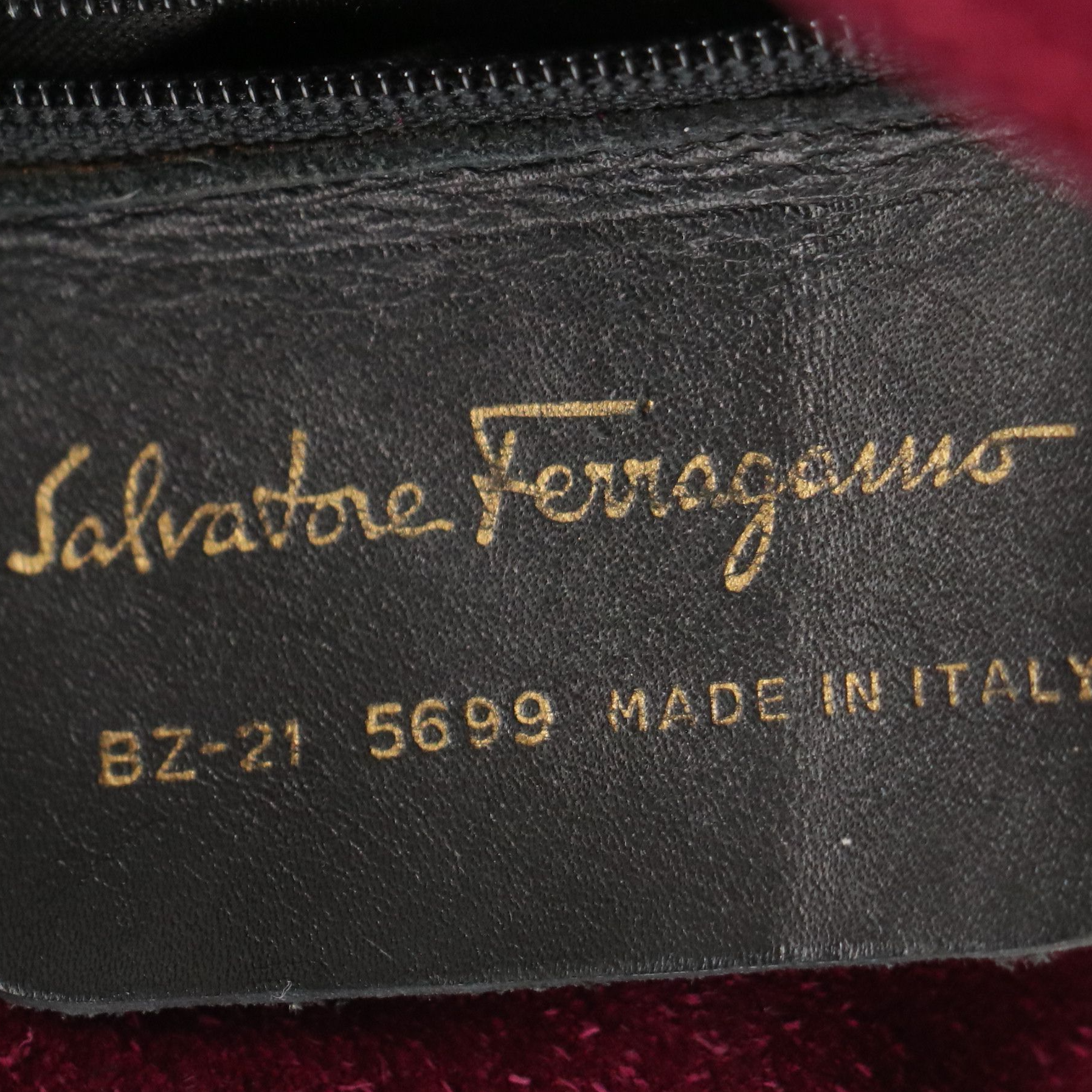 Salvatore Ferragamo Suede and Leather Drawstring Handbag with Tassel