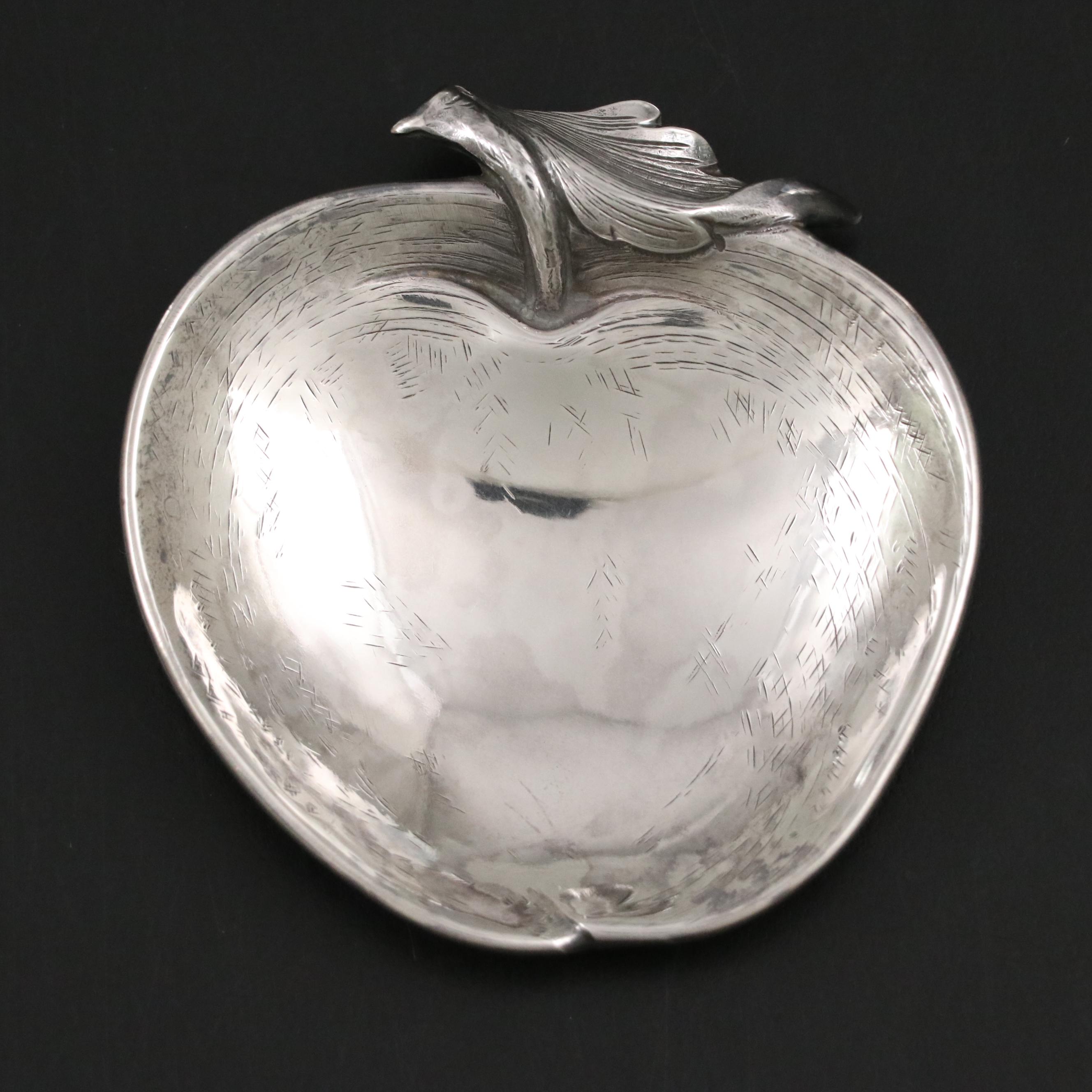 Buccellati Italian Sterling Silver Apple Dish