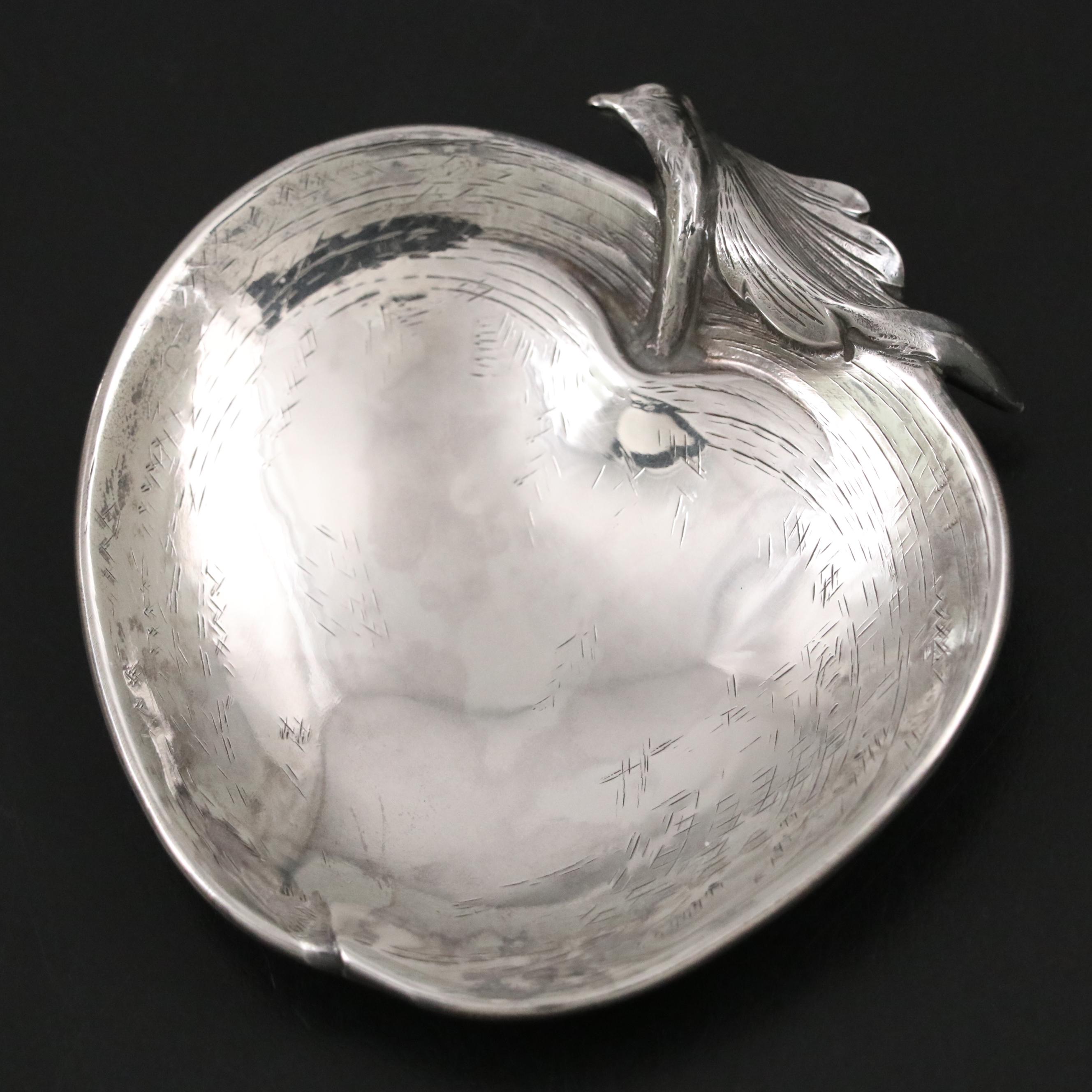 Buccellati Italian Sterling Silver Apple Dish