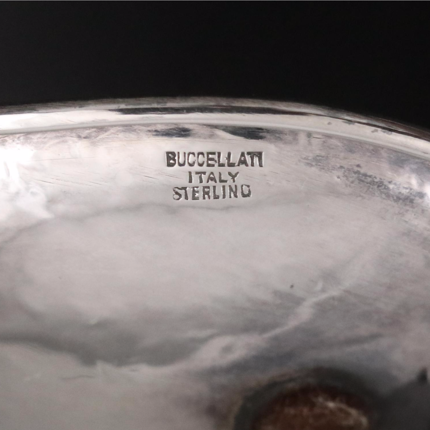 Buccellati Italian Sterling Silver Apple Dish