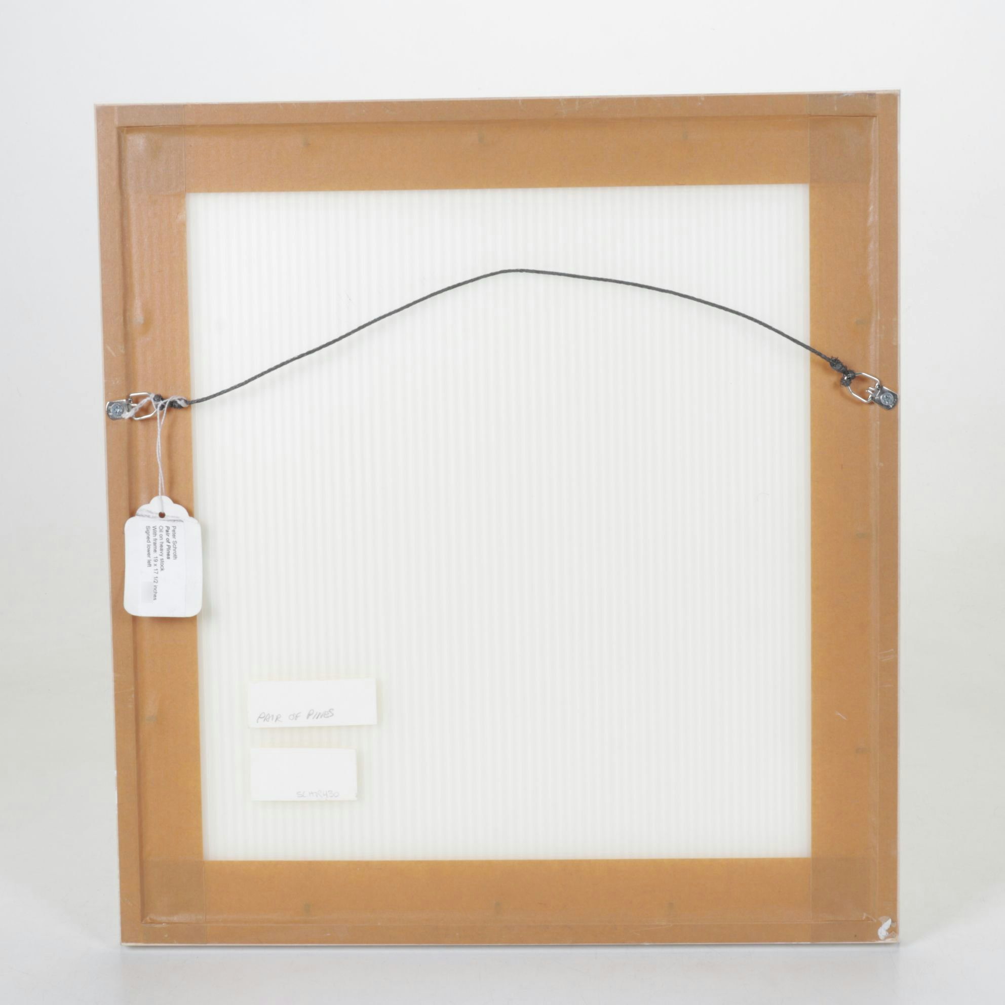 Peter Schroth Oil Painting "Pair of Pines", 2001