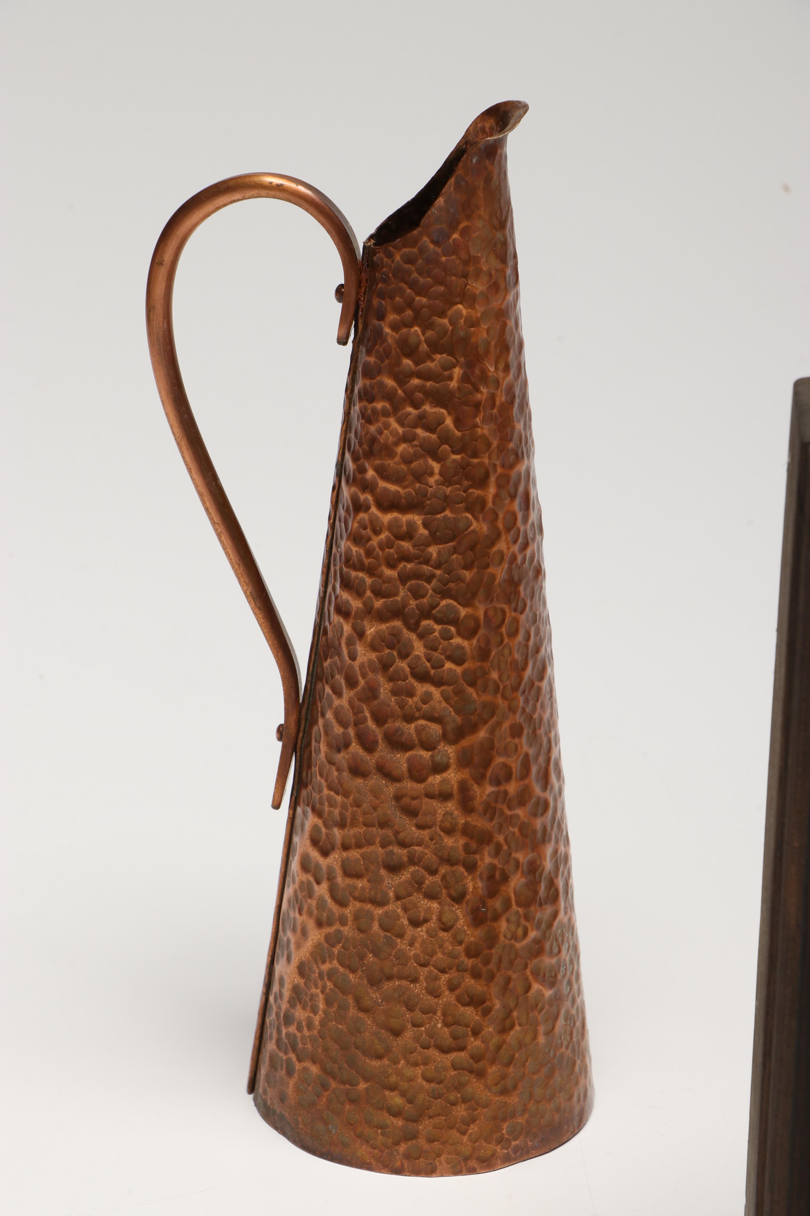 Norwegian and Other Copper Vases, Planters and Wind Chime