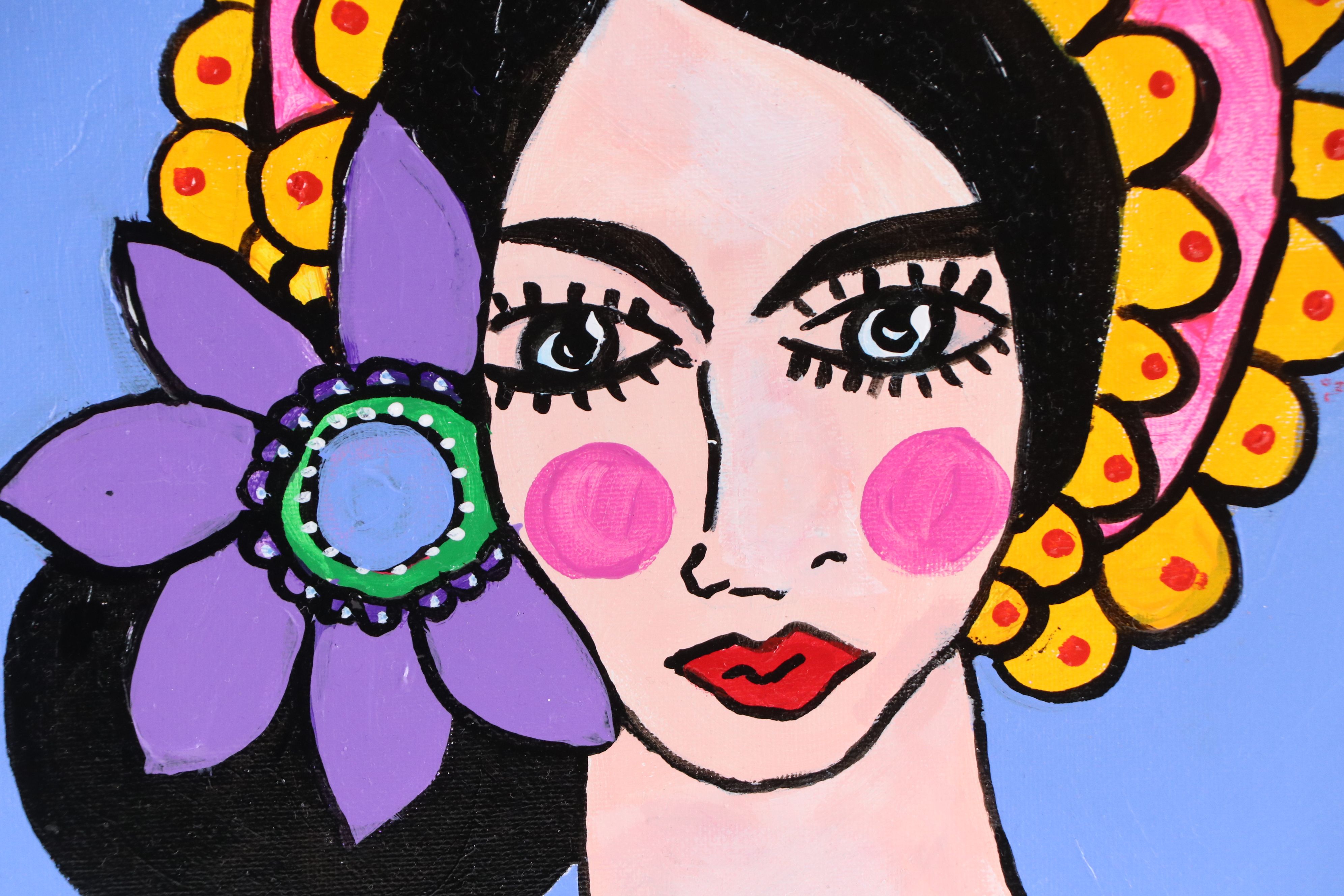 Milagros Pongo Mixed Media Painting "The Empress," 2026