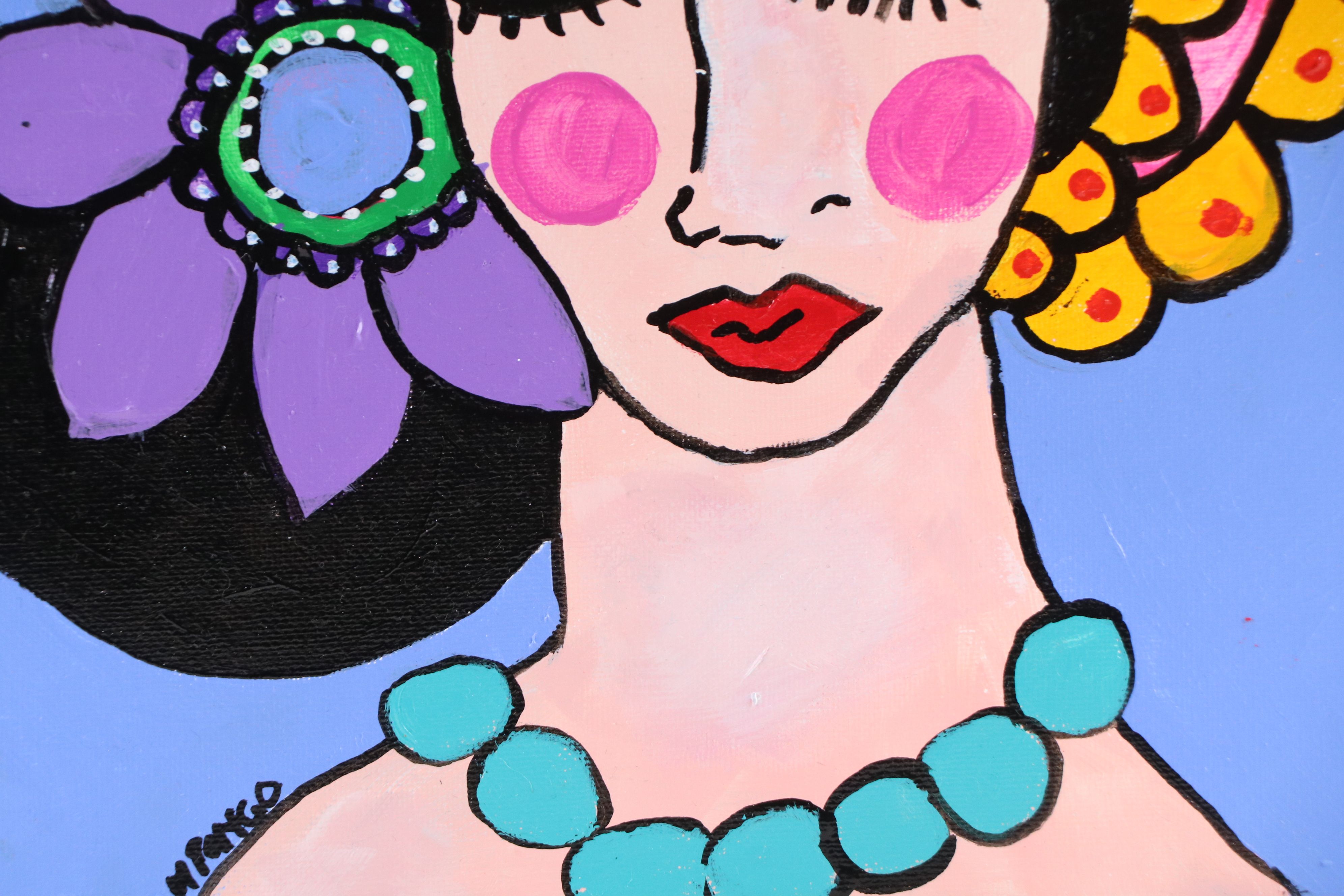 Milagros Pongo Mixed Media Painting "The Empress," 2026