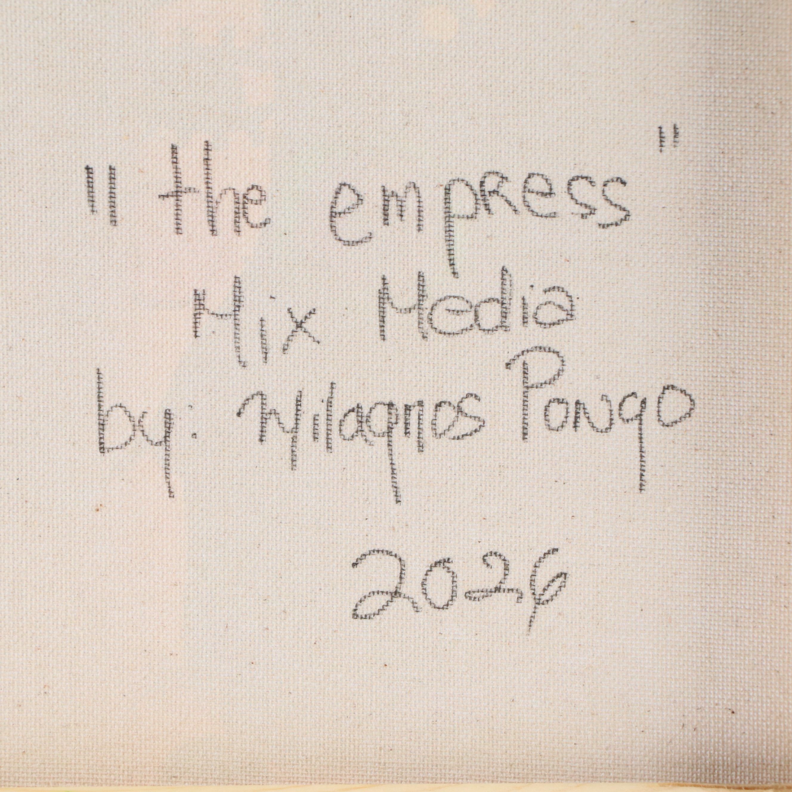 Milagros Pongo Mixed Media Painting "The Empress," 2026