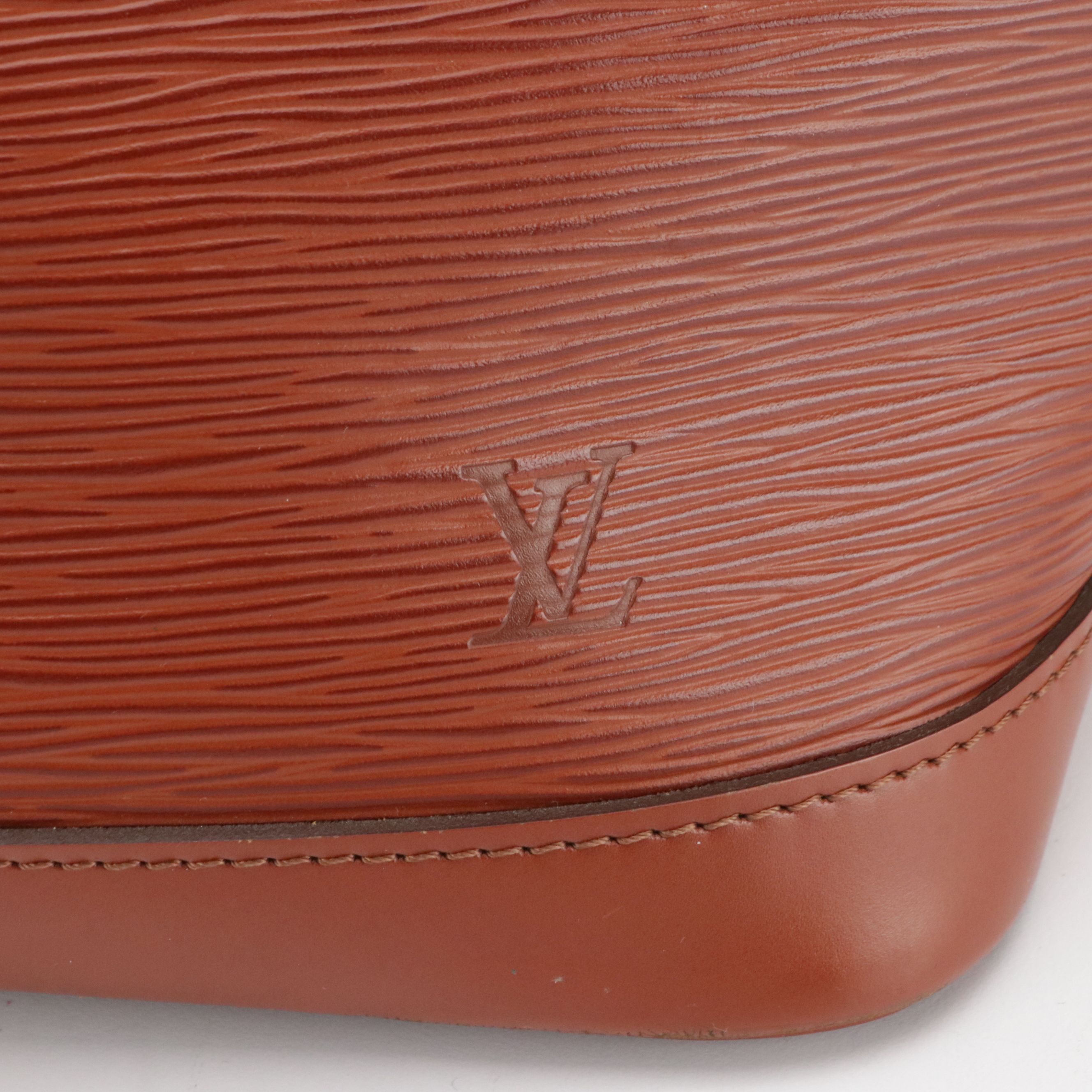 Louis Vuitton Alma PM Handbag in Cipango Gold Epi and Smooth Leather