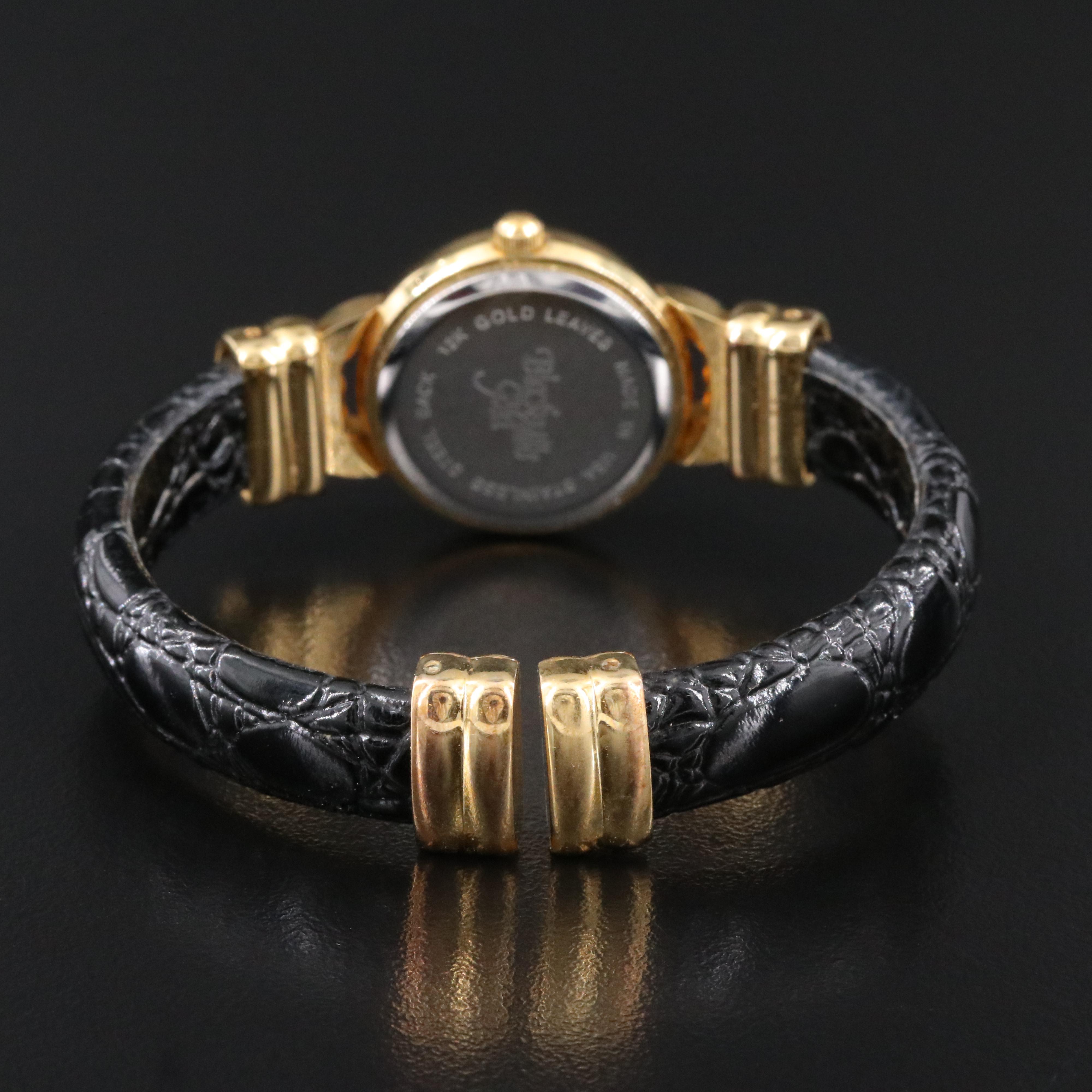 Black Hills 12K Gold Leaves Dial  Quartz Watch