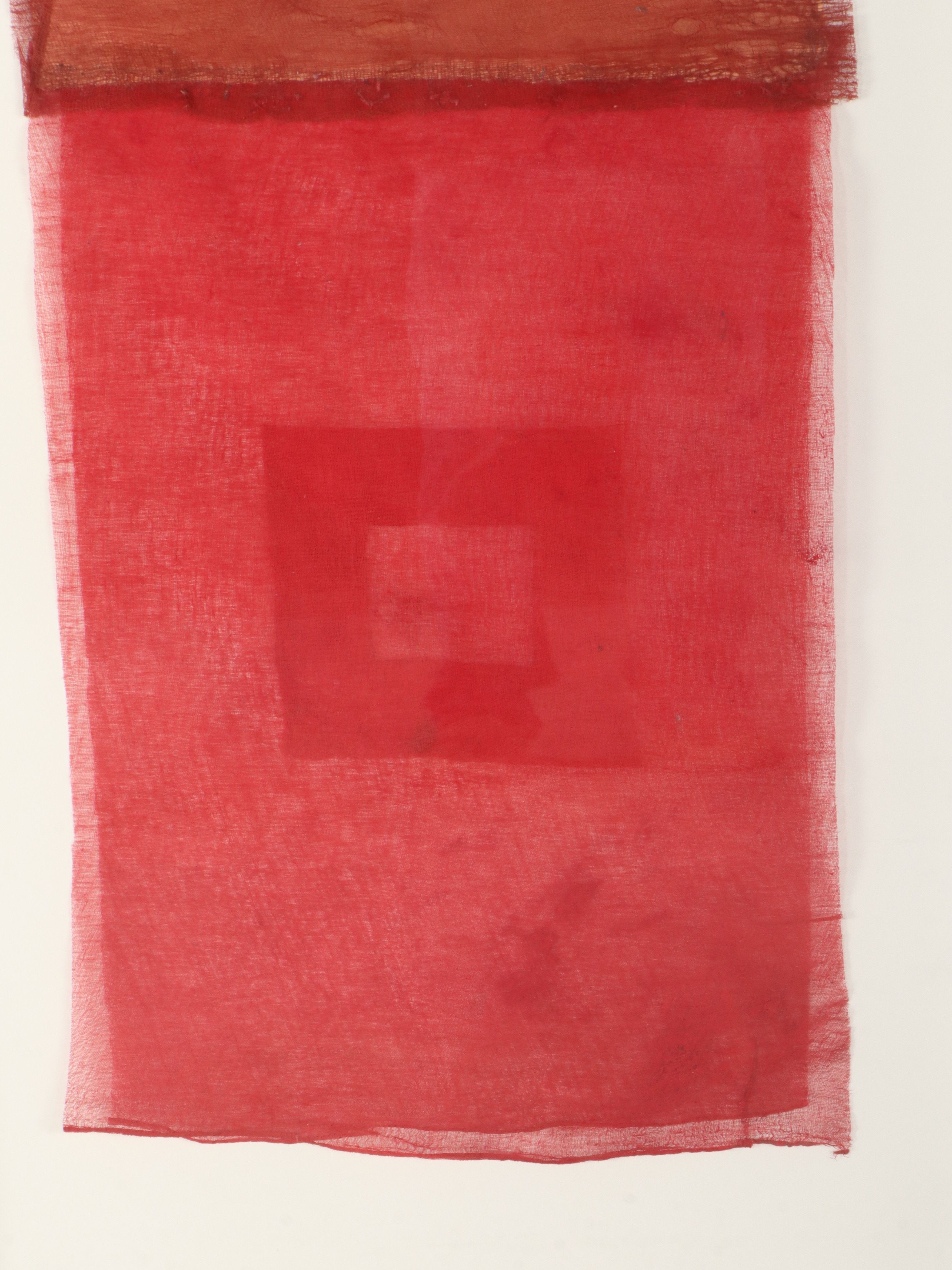 Handmade Madder-Dyed Loose Weave Fabric Panels