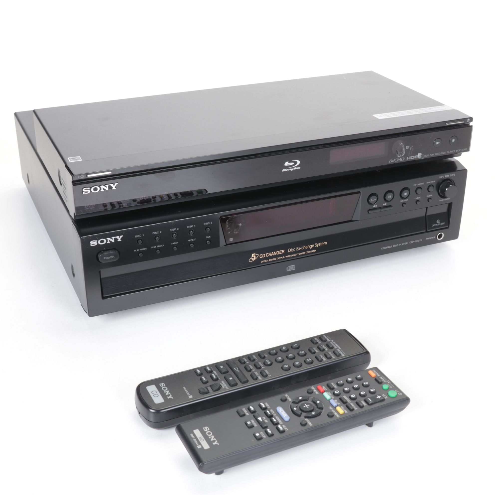 Sony 5-Disc CD Changer and Blu-Ray Player