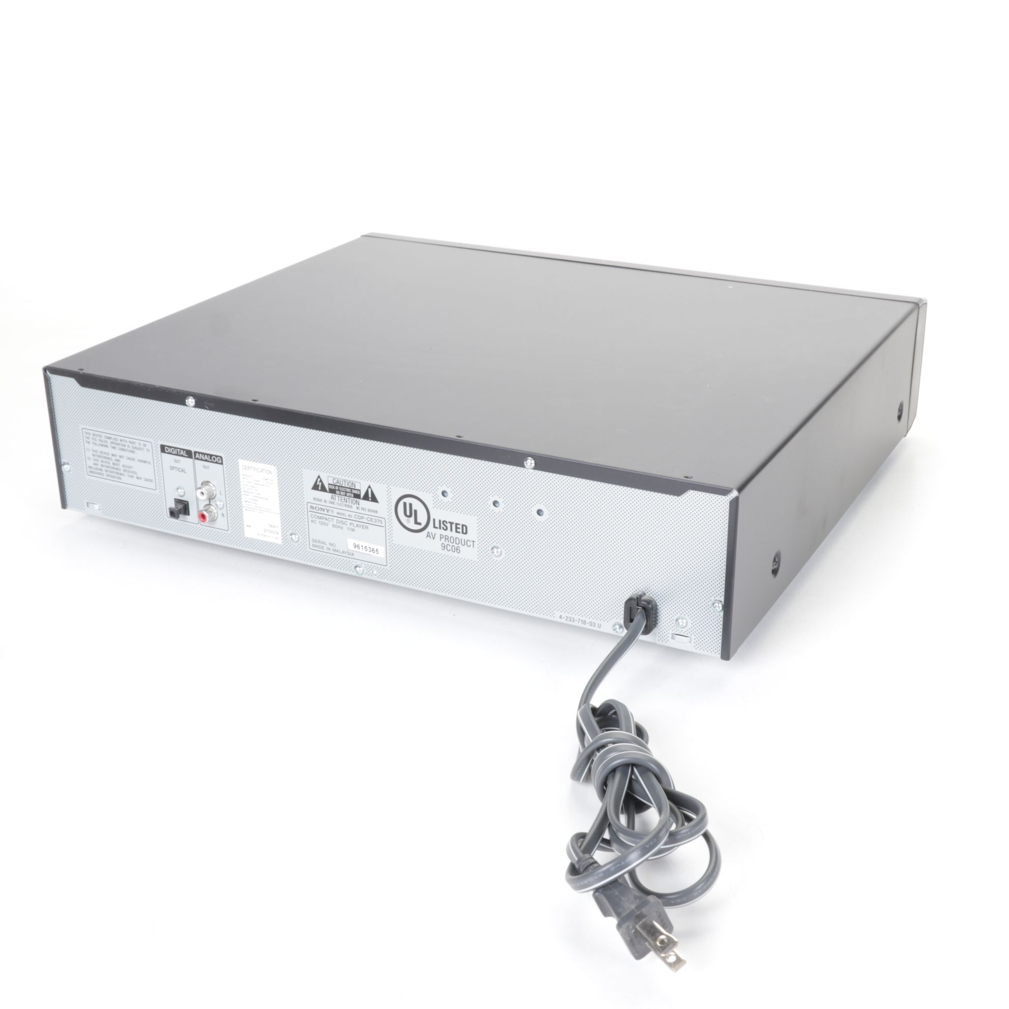 Sony 5-Disc CD Changer and Blu-Ray Player