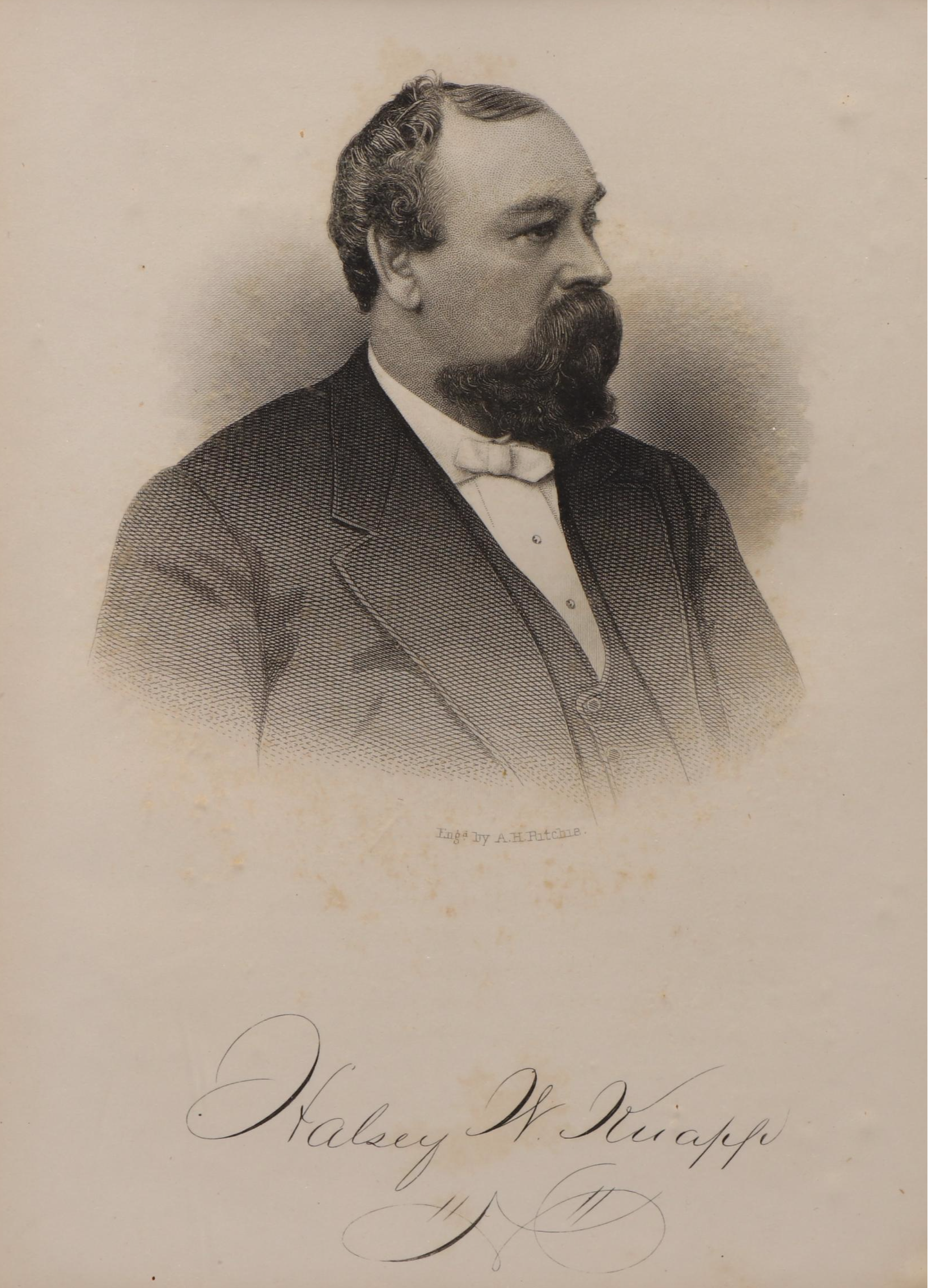 Portrait Engraving After William G. Jackman with Other Antique Prints