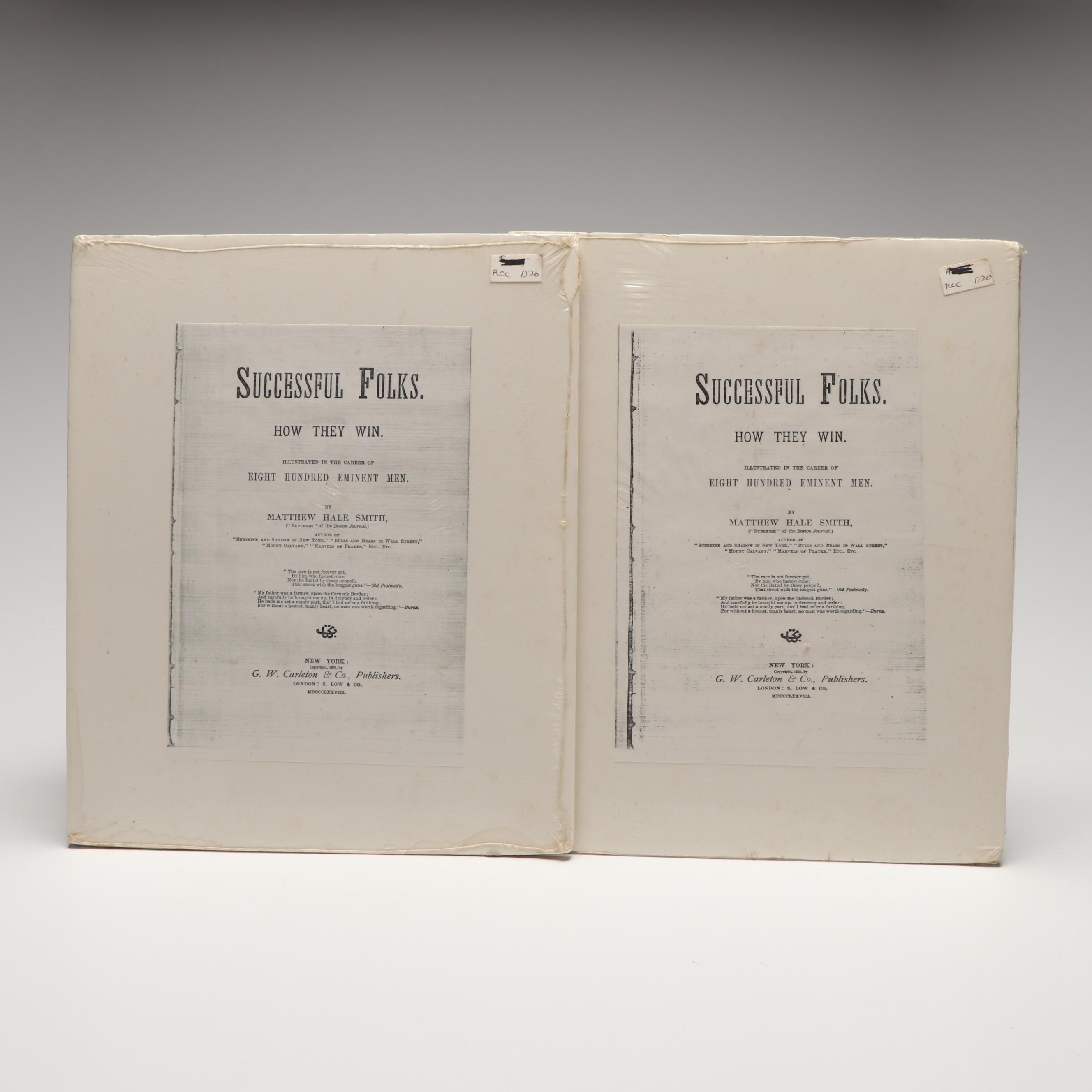 Portrait Engraving After William G. Jackman with Other Antique Prints