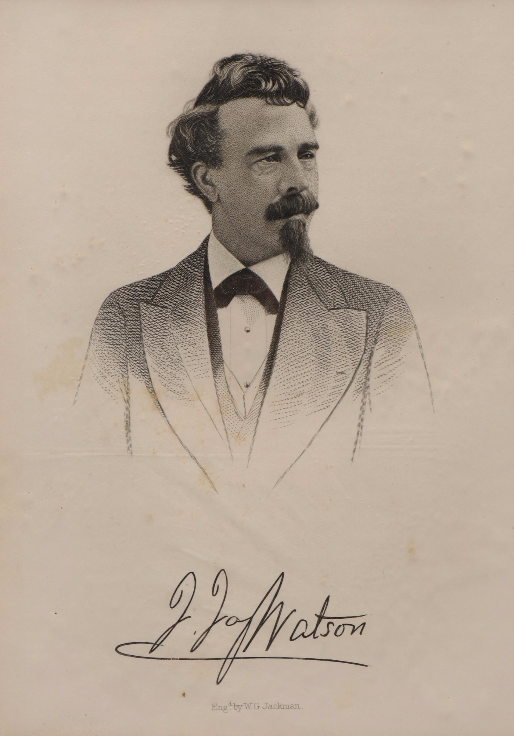 Portrait Engraving After William G. Jackman with Other Antique Prints