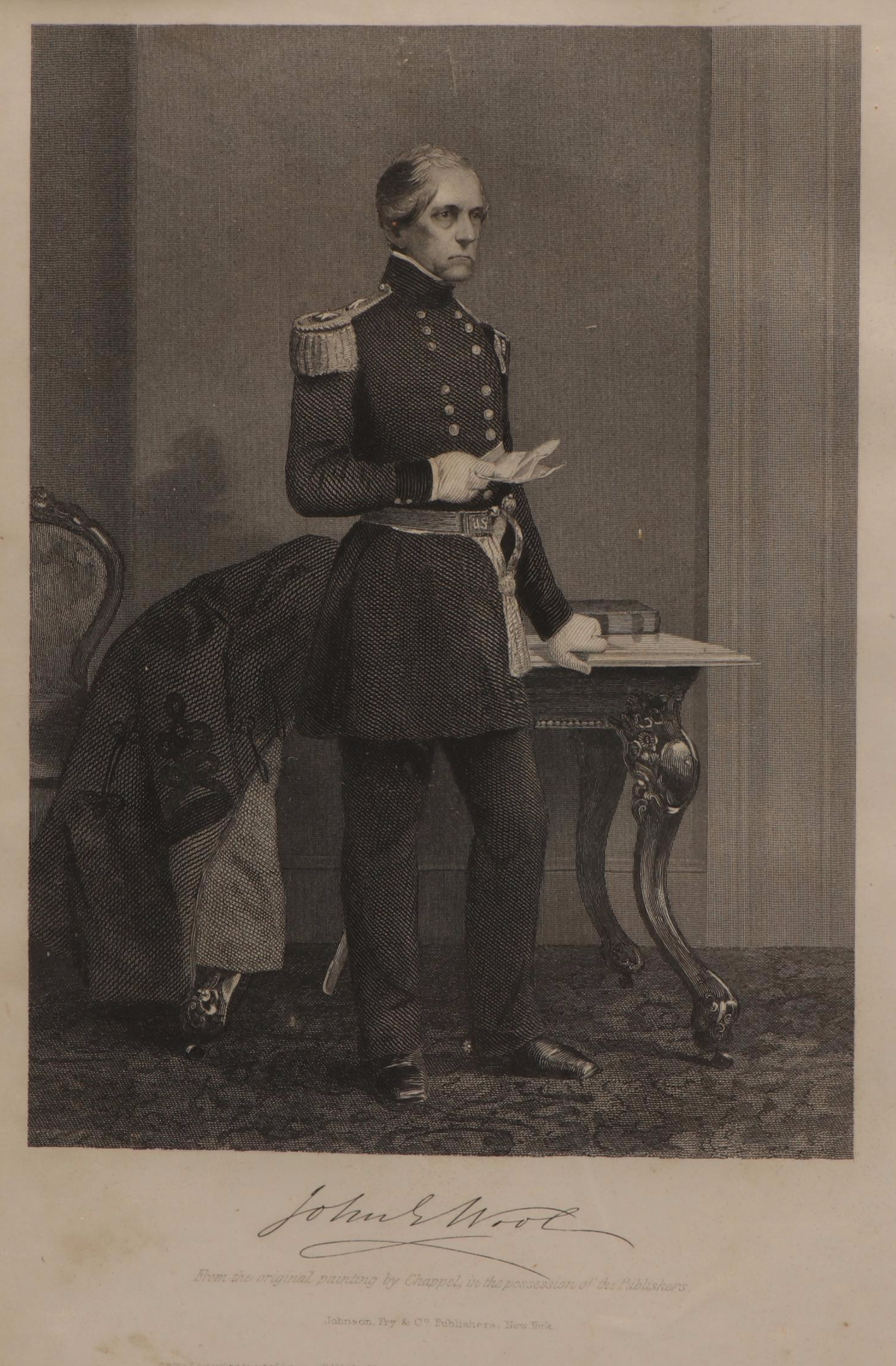 Portrait Engraving After William G. Jackman with Other Antique Prints