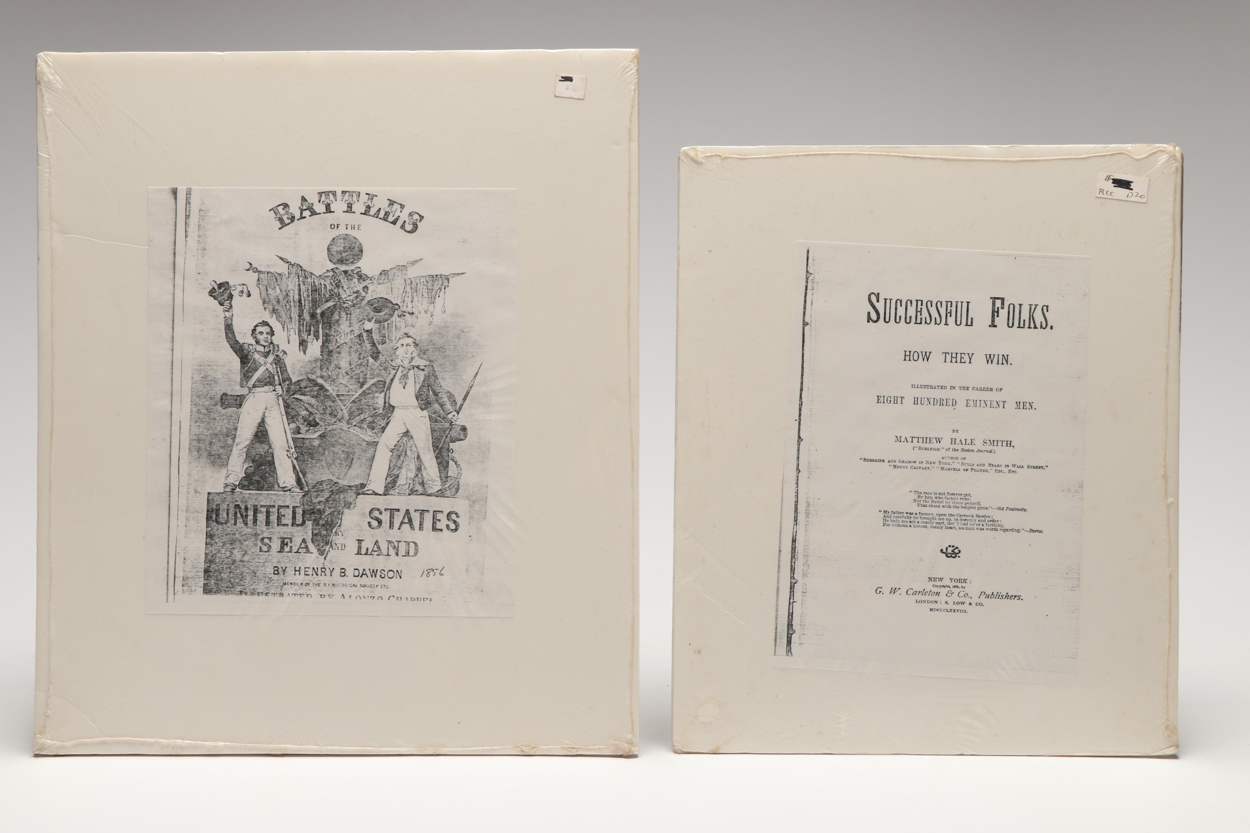 Portrait Engraving After William G. Jackman with Other Antique Prints