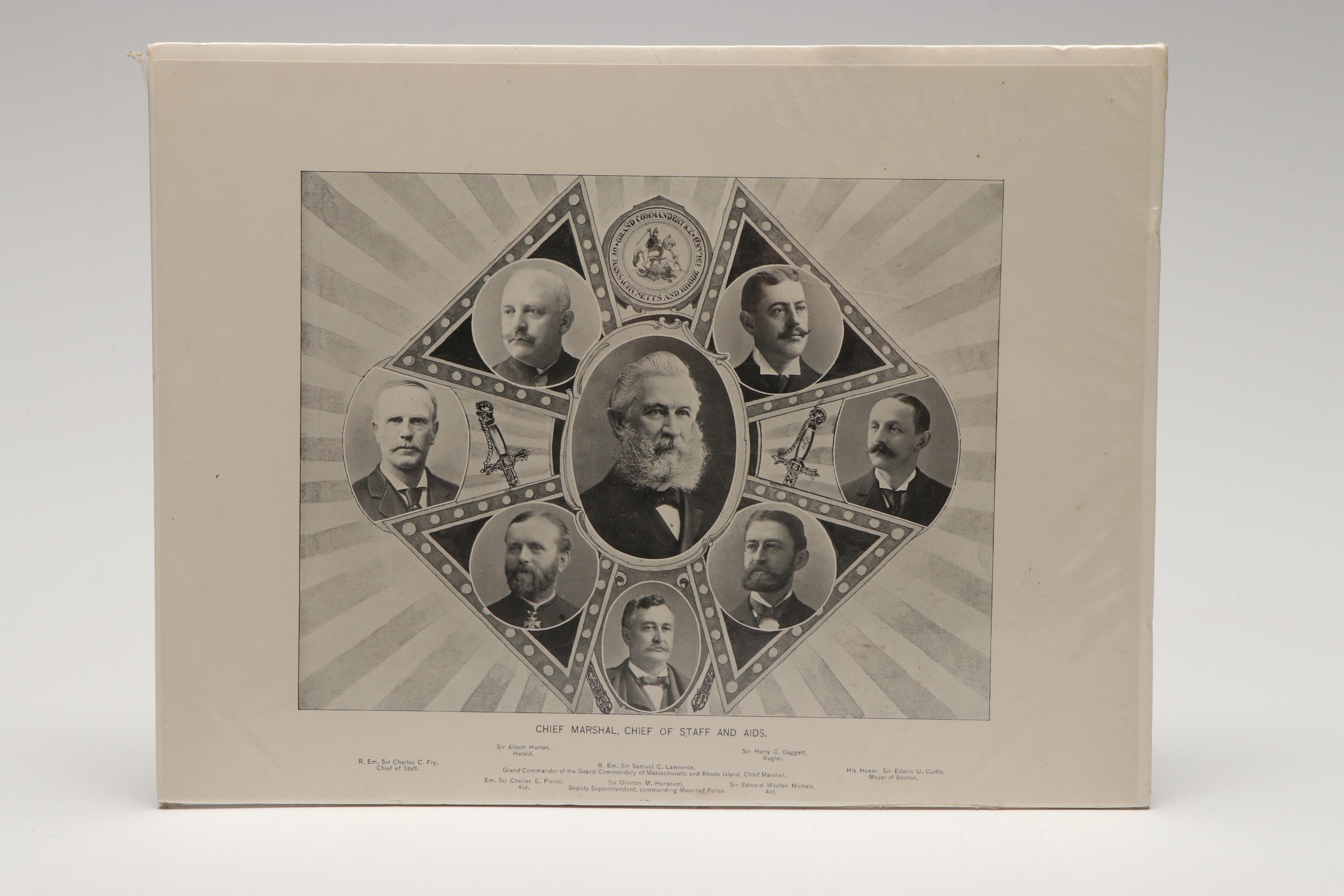 Portrait Engraving After William G. Jackman with Other Antique Prints