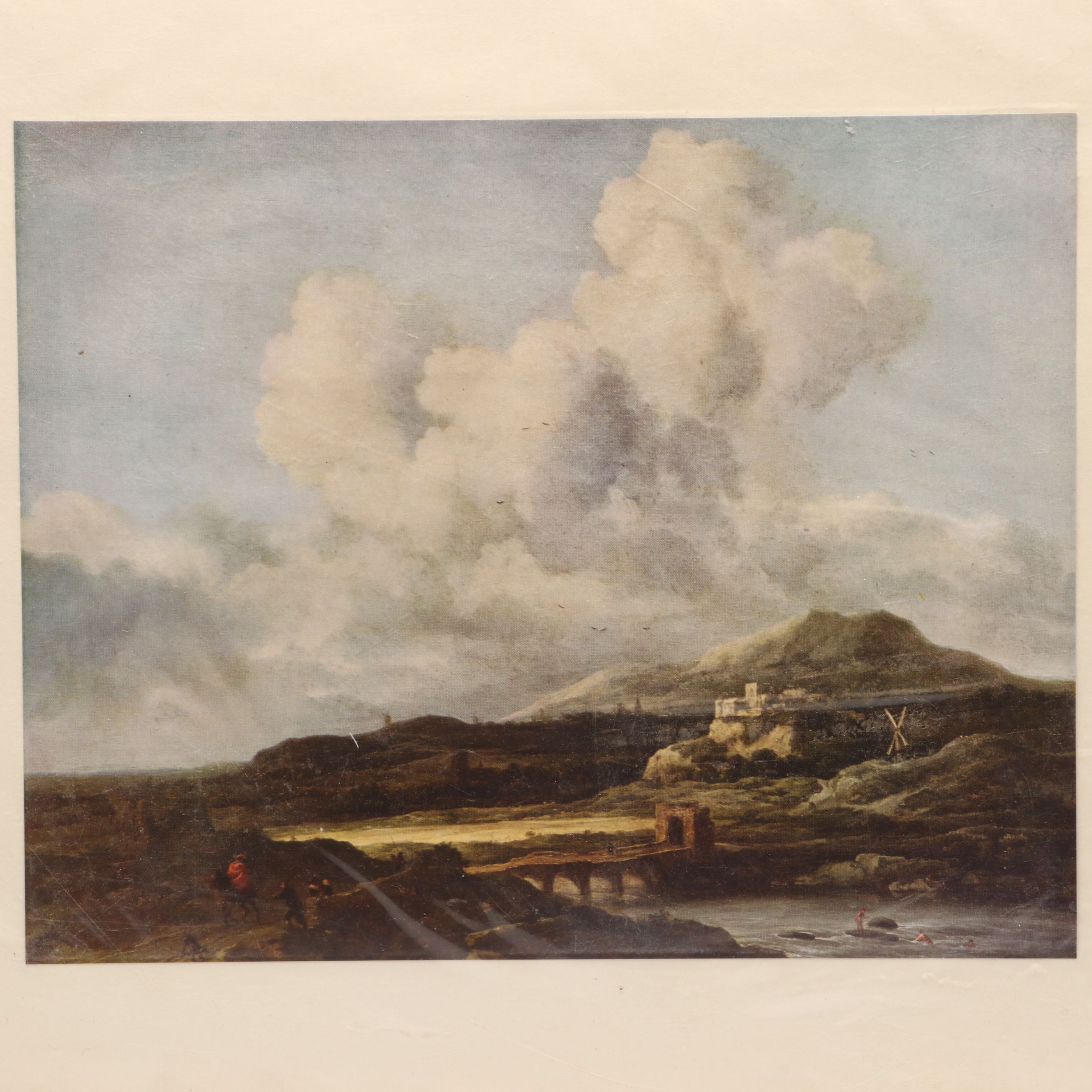 Hand-Colored Lithograph After Gustavus Sohon with Art Prints and Engraving
