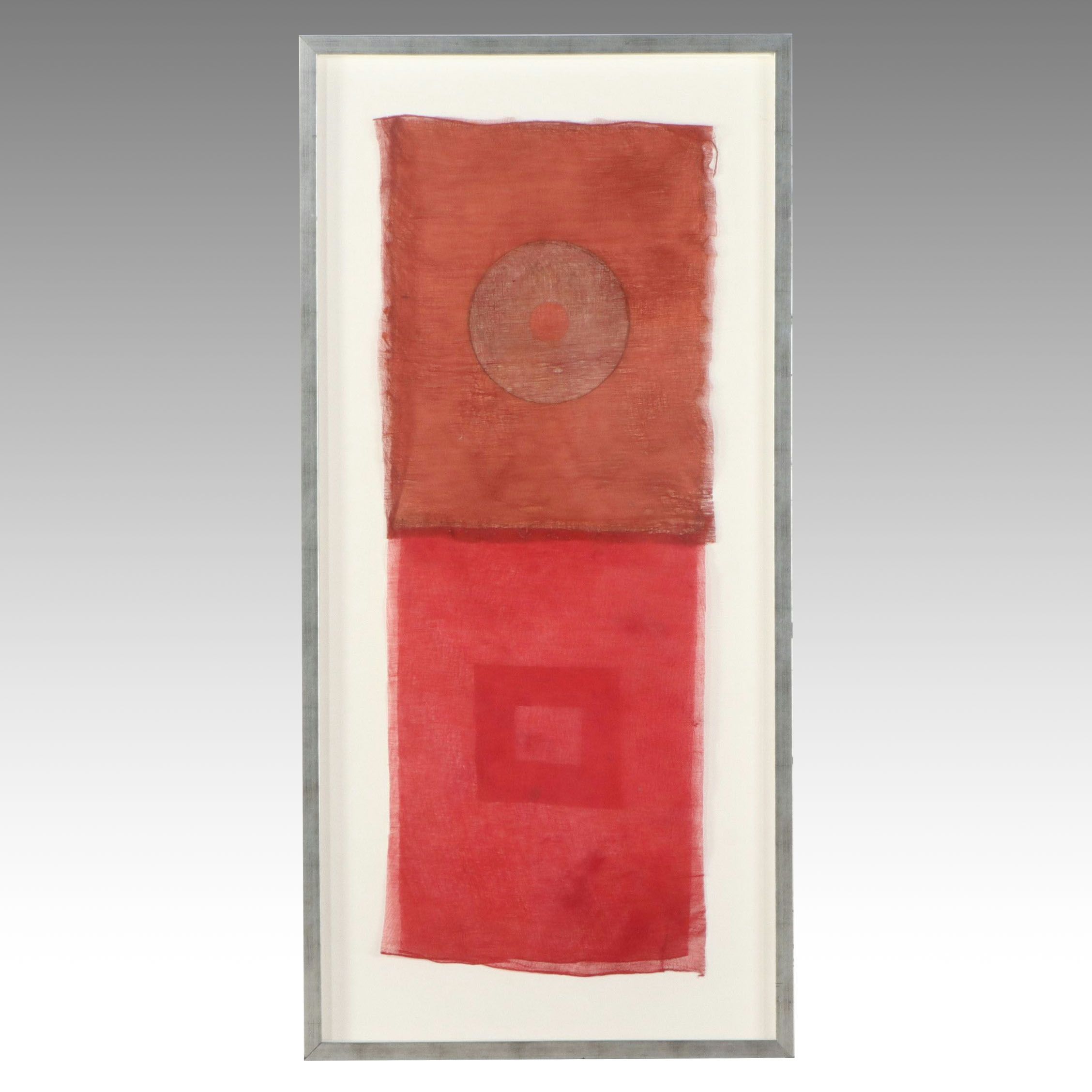 Handmade Madder-Dyed Loose Weave Fabric Panels