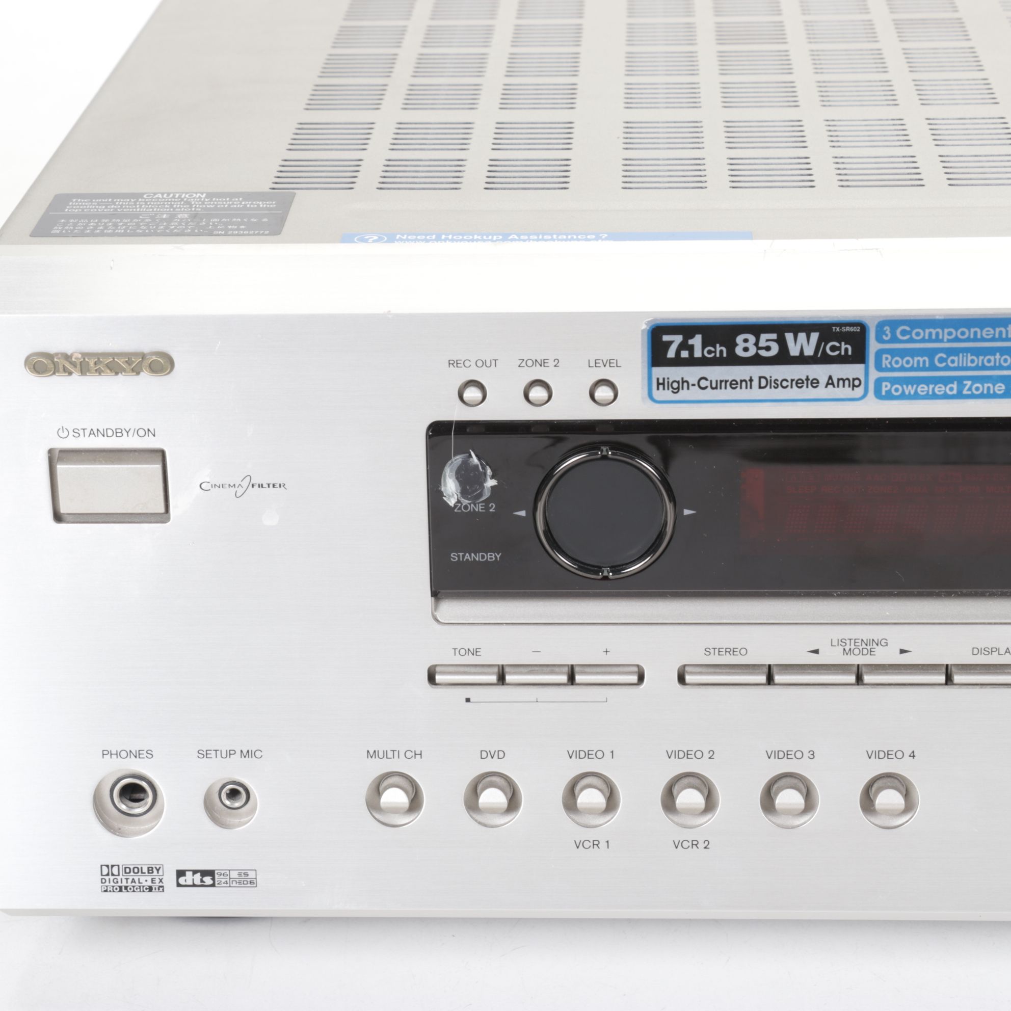 Onkyo TX-SR602 Home Theater A/V Receiver
