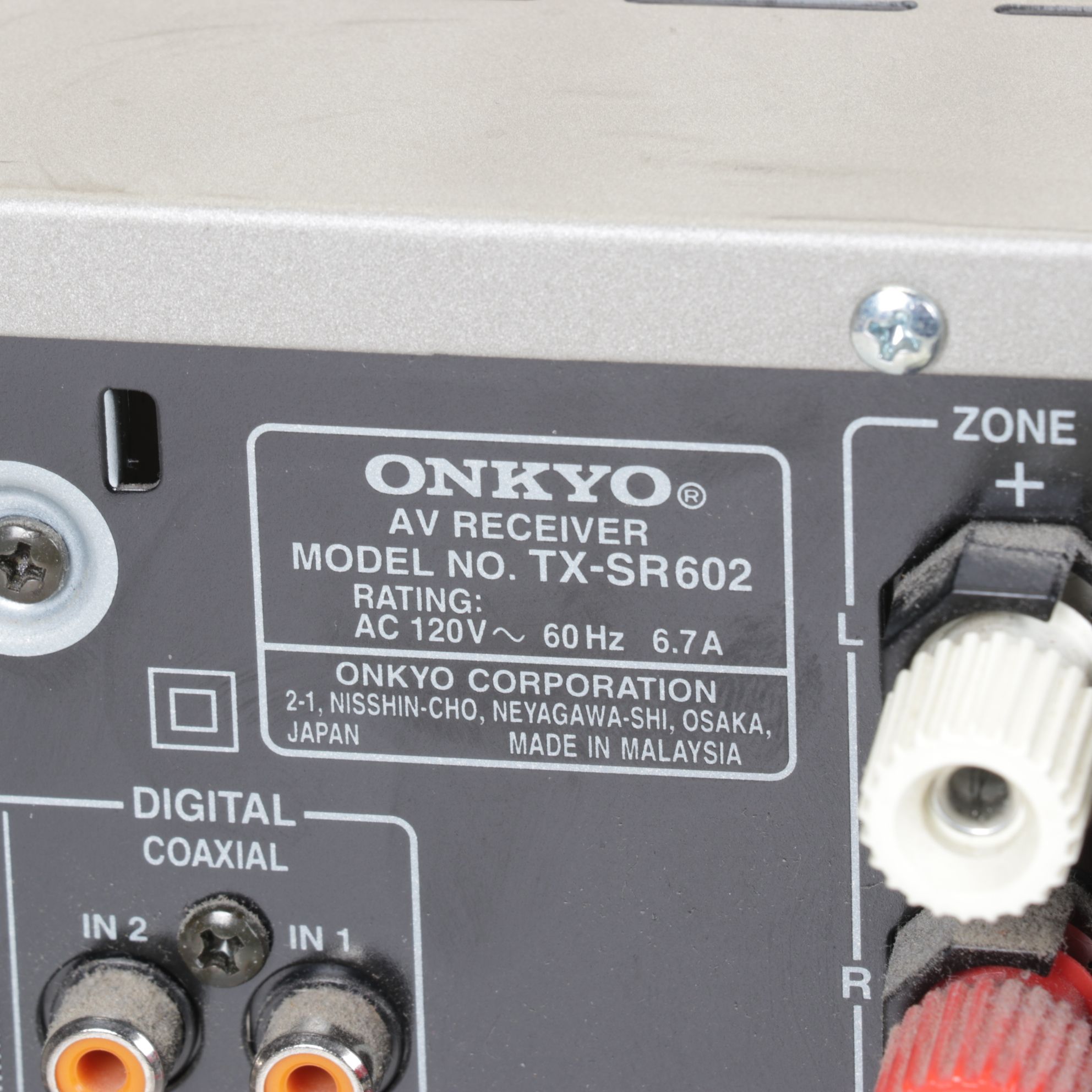 Onkyo TX-SR602 Home Theater A/V Receiver