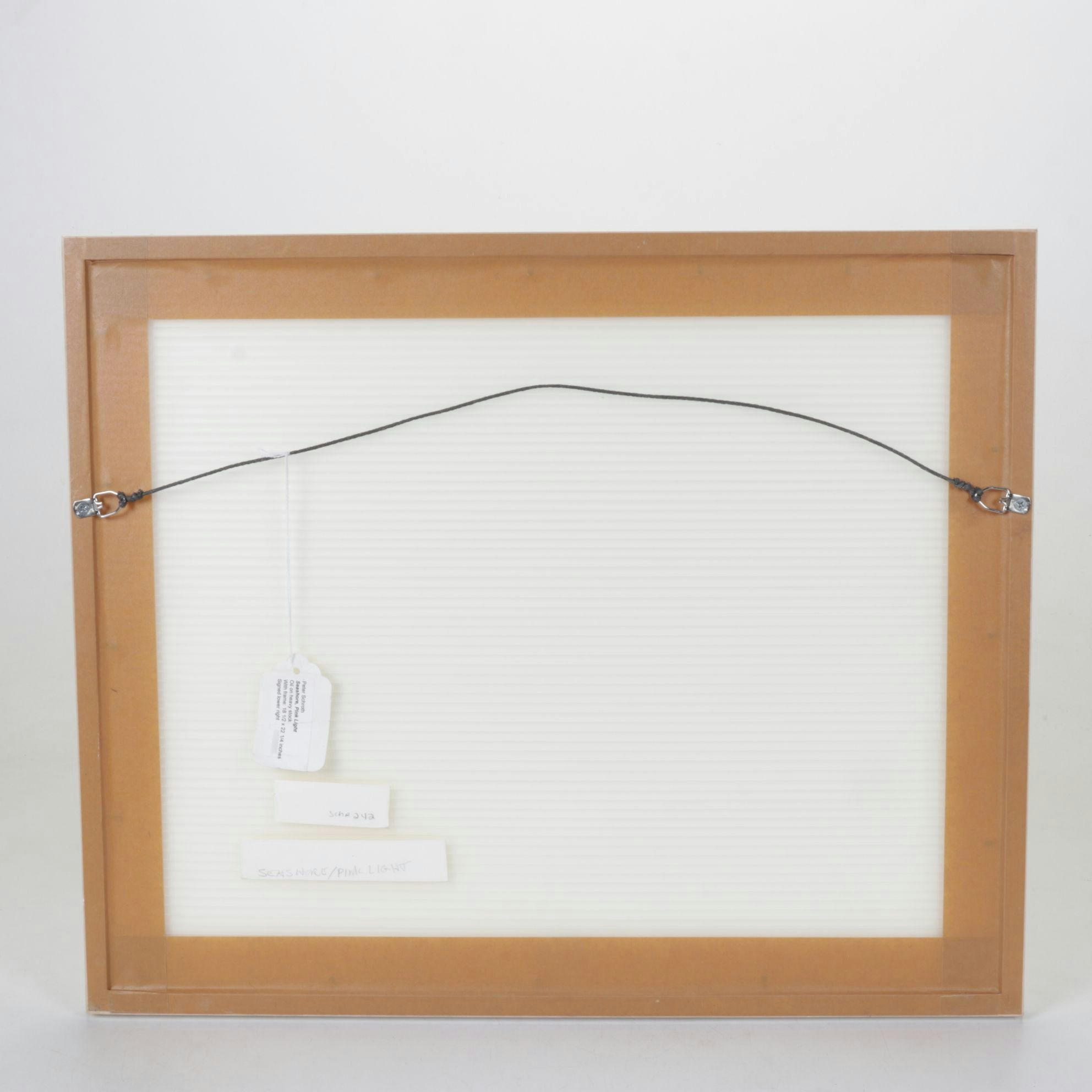 Peter Schroth Oil Painting "Seashore, Pink Light", 1999