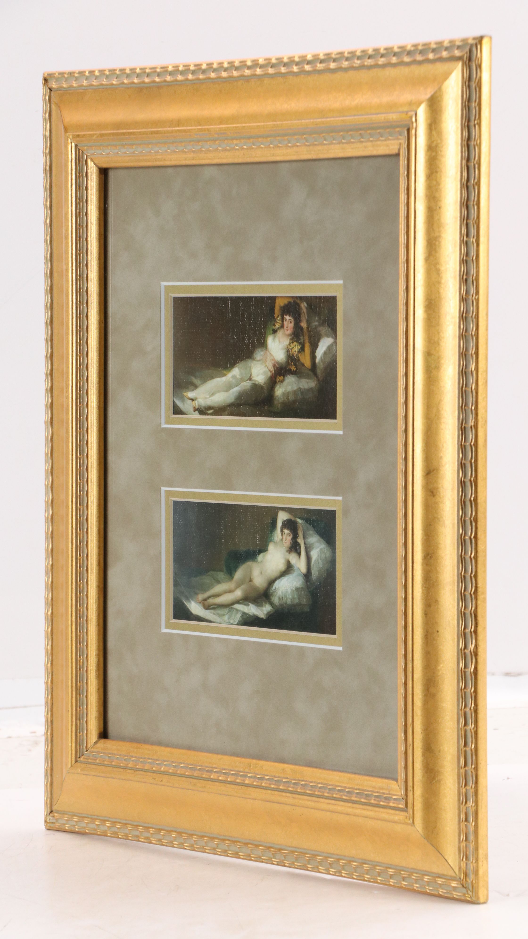 After Francisco Goya Offset Lithographs "La maja vestida" and "La maja desnuda"