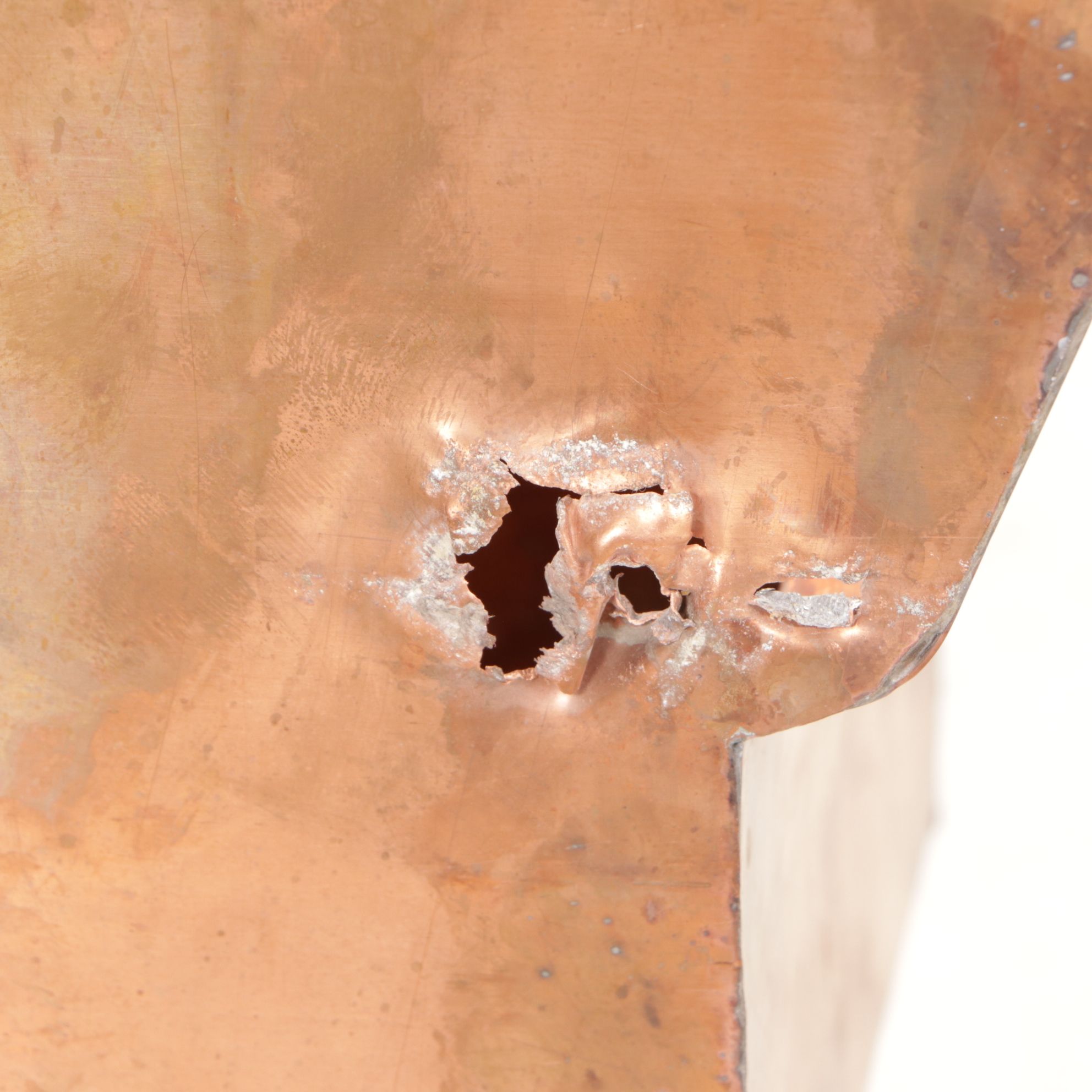 Three Copper Gutter Leader Heads