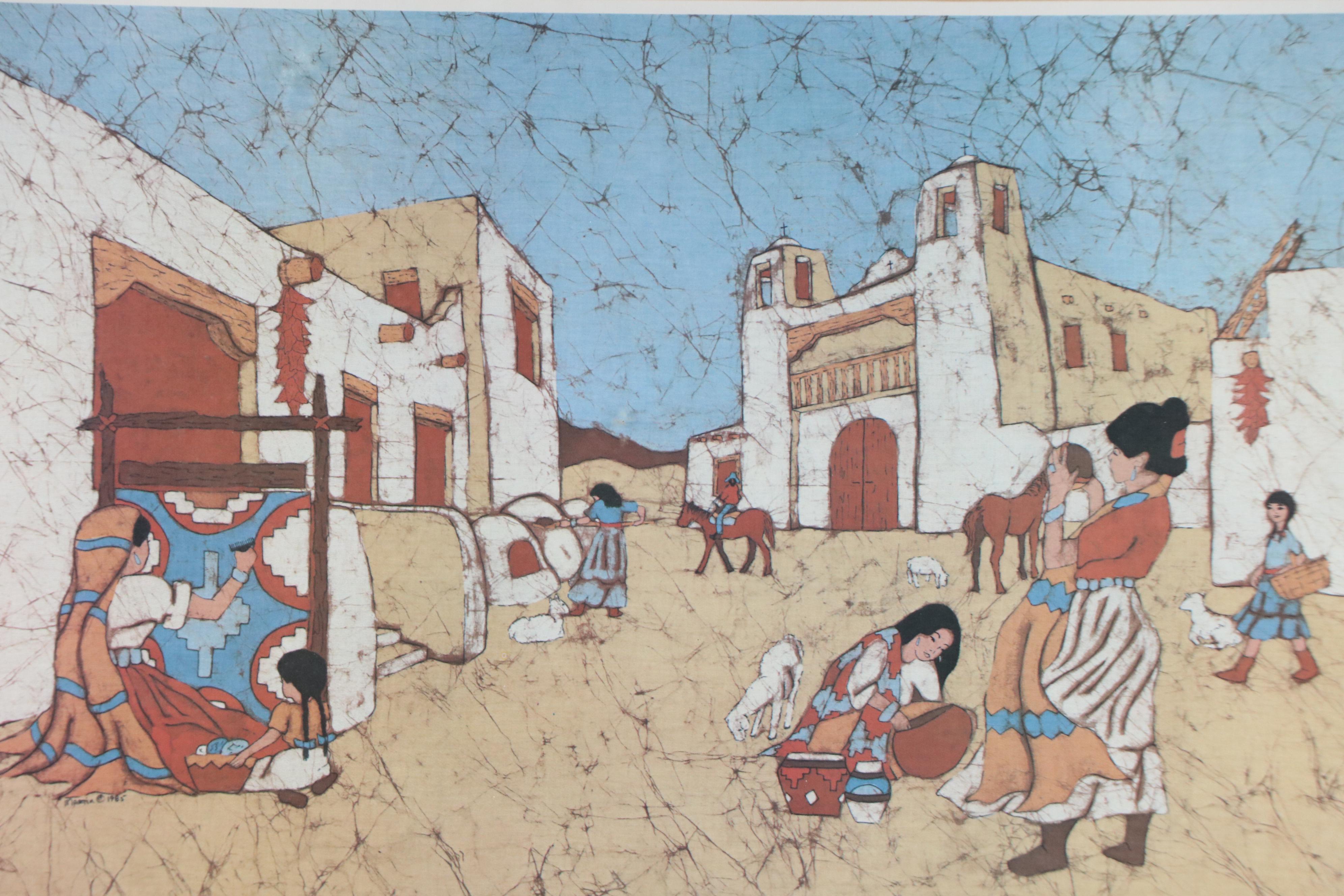 Dick and Trish Martin Offset Lithograph "Pueblo"