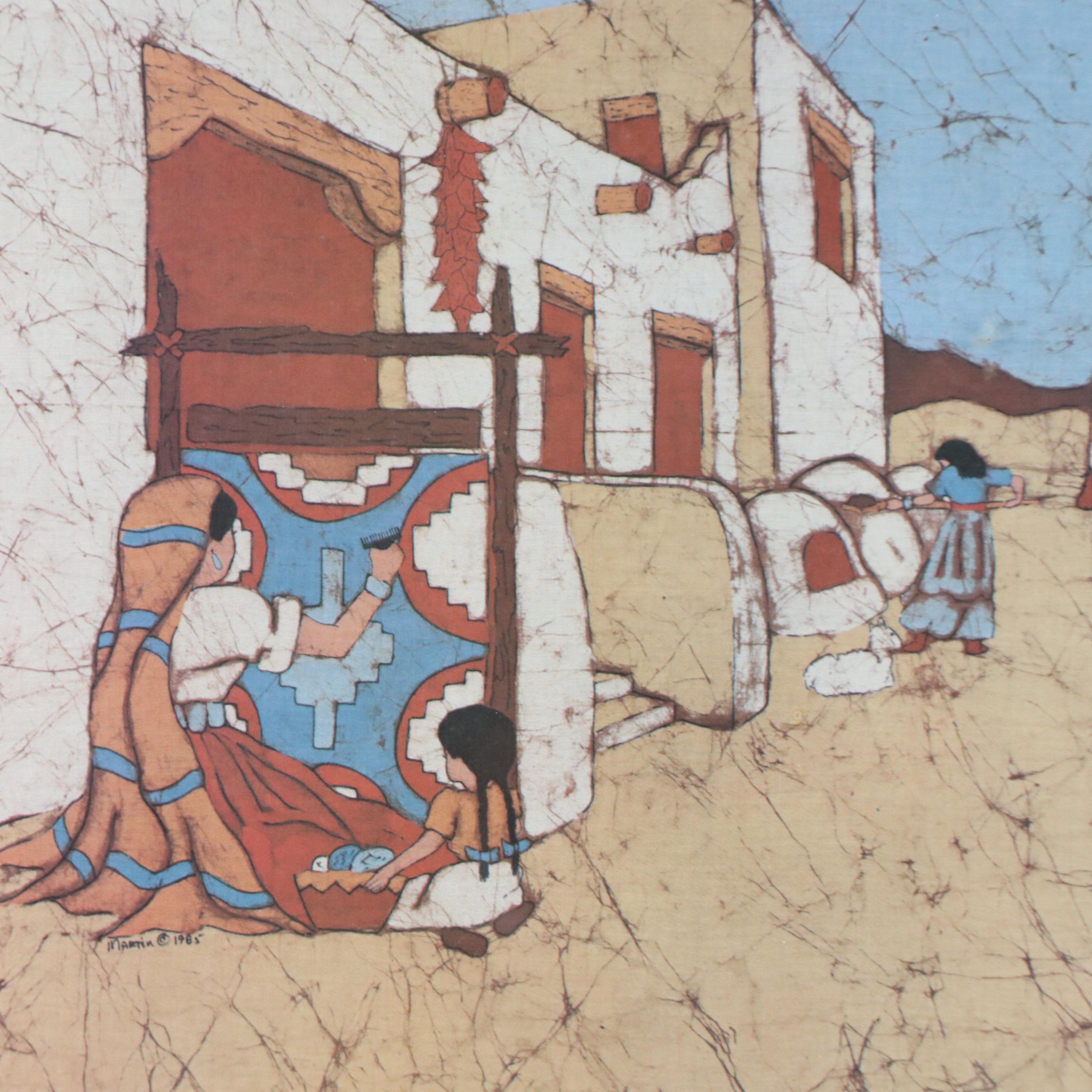 Dick and Trish Martin Offset Lithograph "Pueblo"