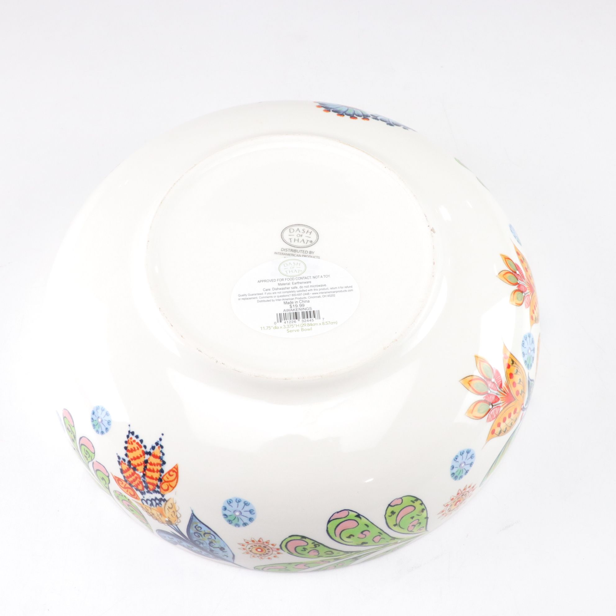 Dash of That "Awakenings" Ceramic Bowl and Platter with Other Platters