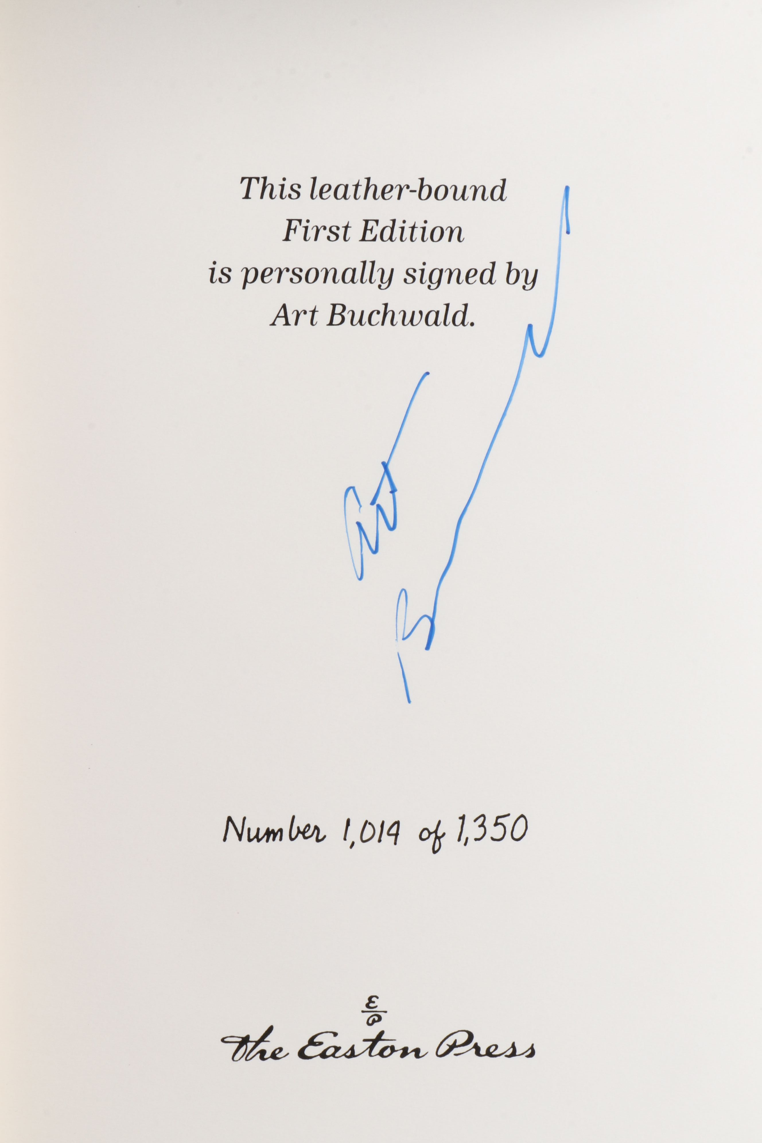 Signed Limited First Edition "I'll Always Have Paris" and More by Art Buchwald