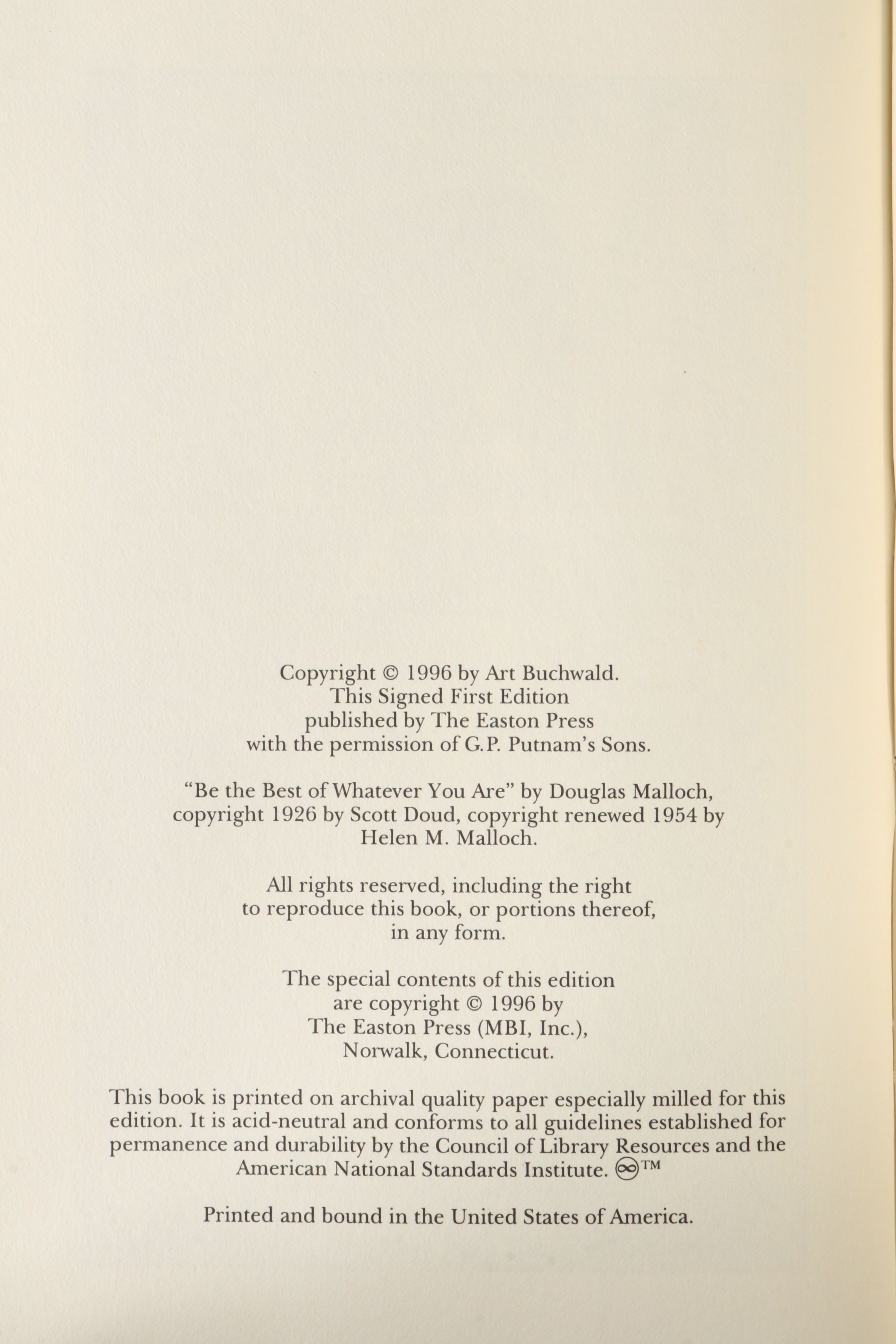 Signed Limited First Edition "I'll Always Have Paris" and More by Art Buchwald