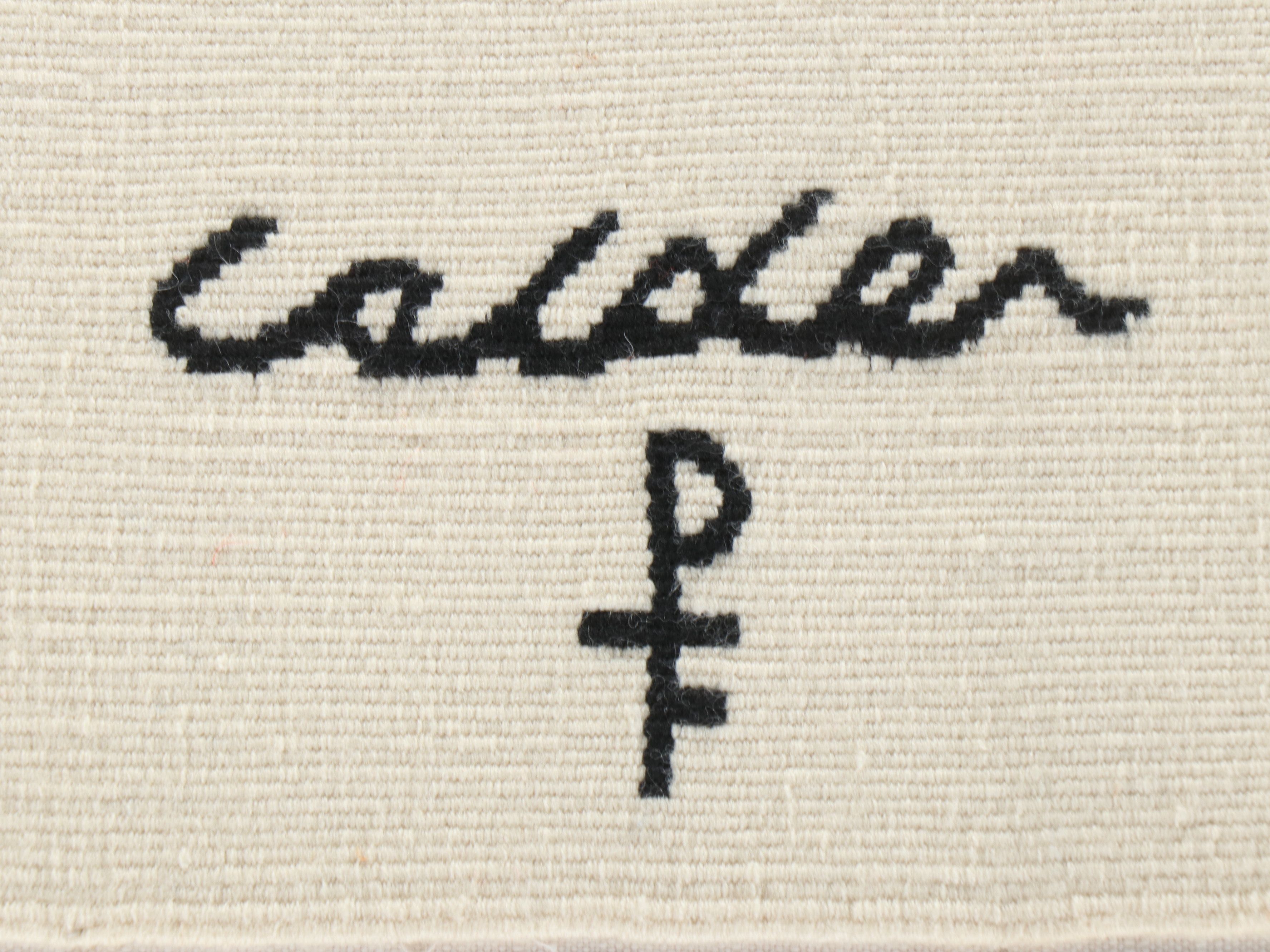 After Alexander Calder Wool Tapestry "Les Vagues," 1975