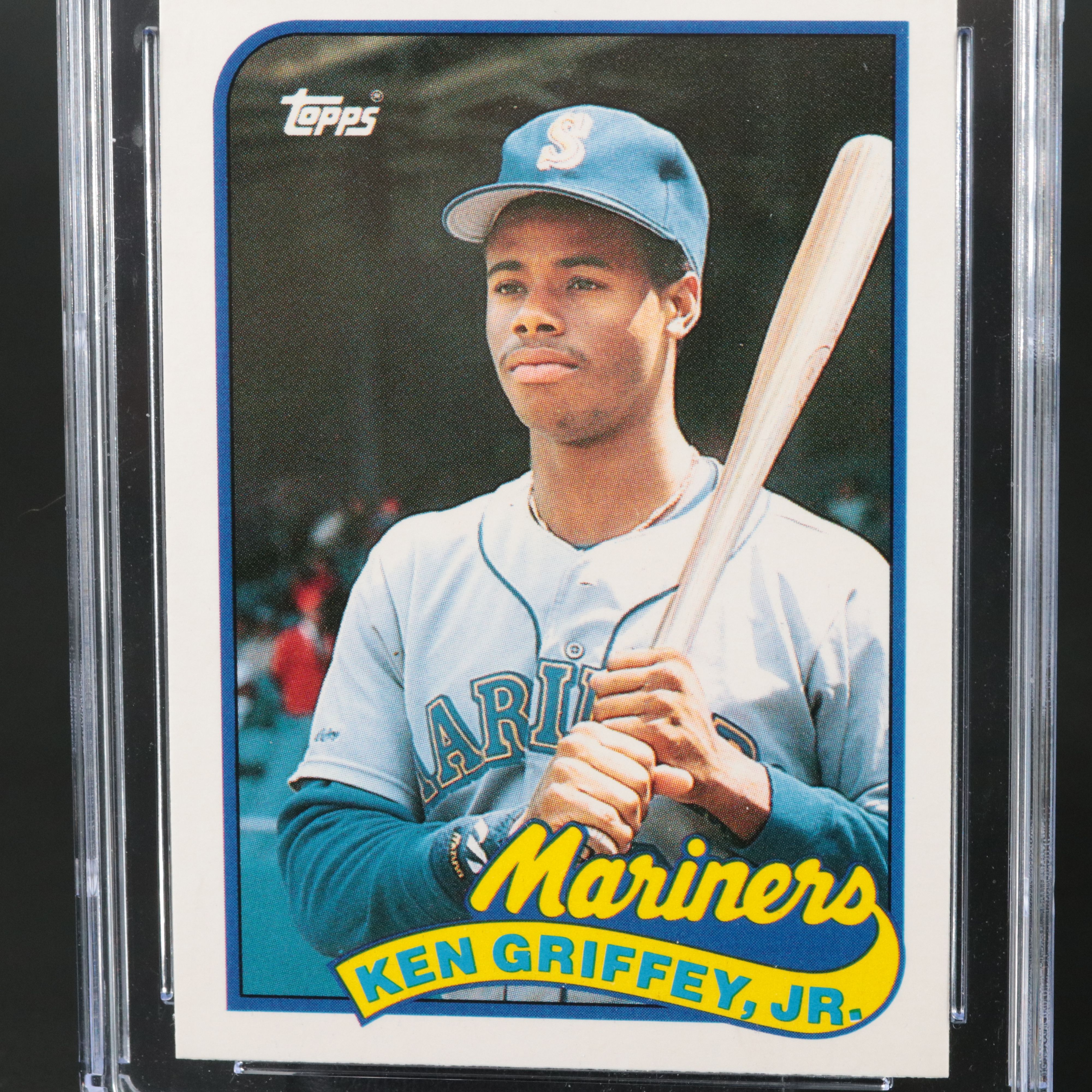 1989 Topps Traded Ken Griffey Jr. Rookie Baseball Card Graded CSG 9