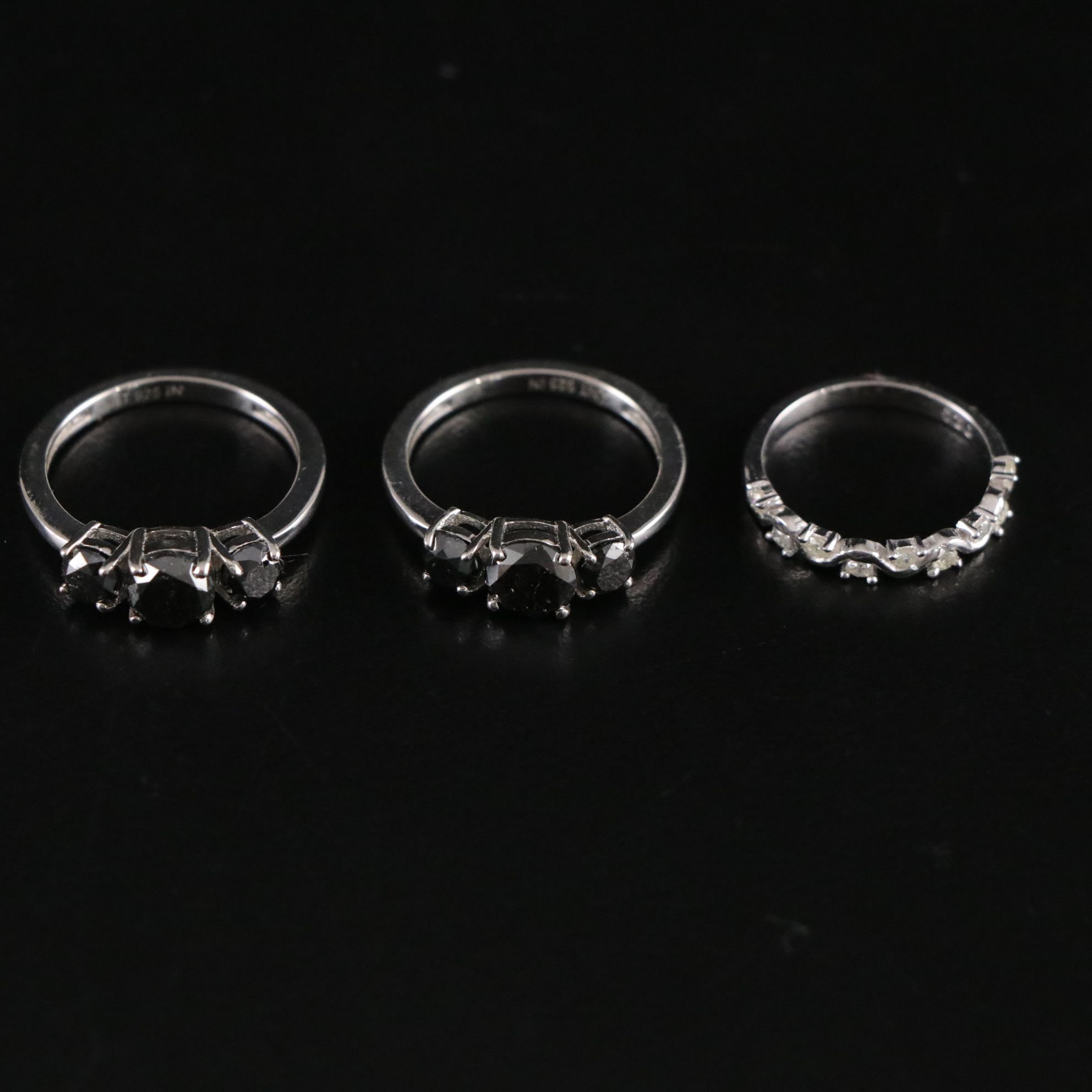 14 Assorted Sterling Silver Rings and Necklaces