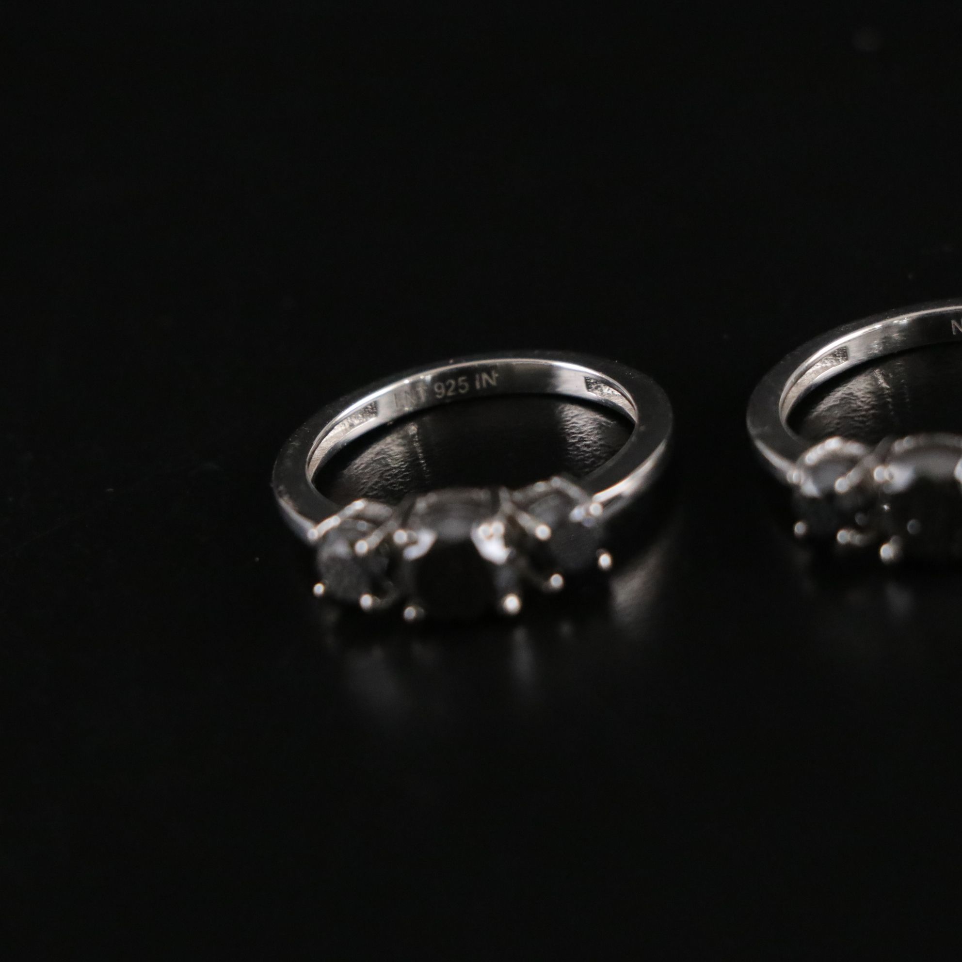 14 Assorted Sterling Silver Rings and Necklaces