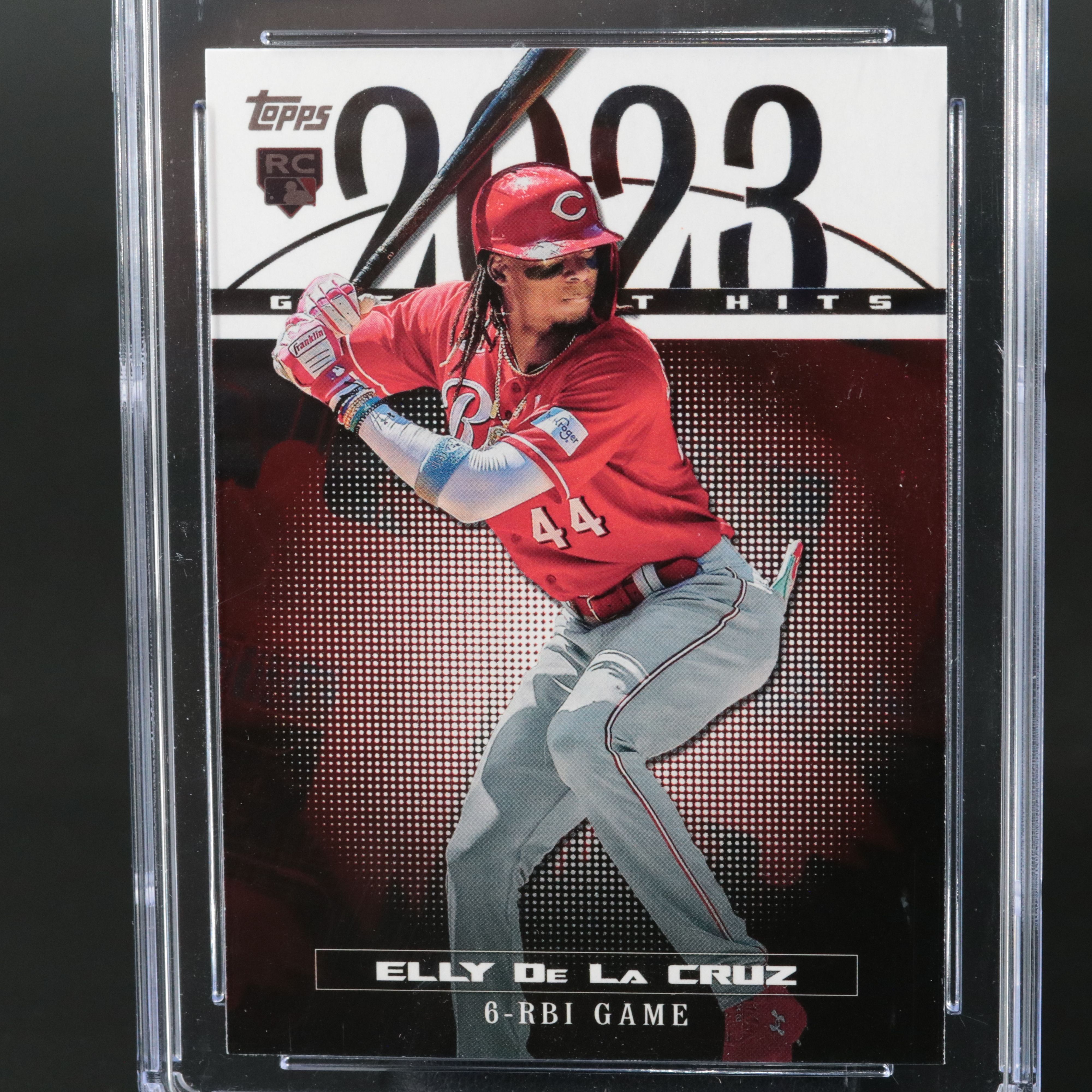 2024 Topps Elly De La Cruz ‘23 Greatest Hits Rookie Card Graded CGC 10