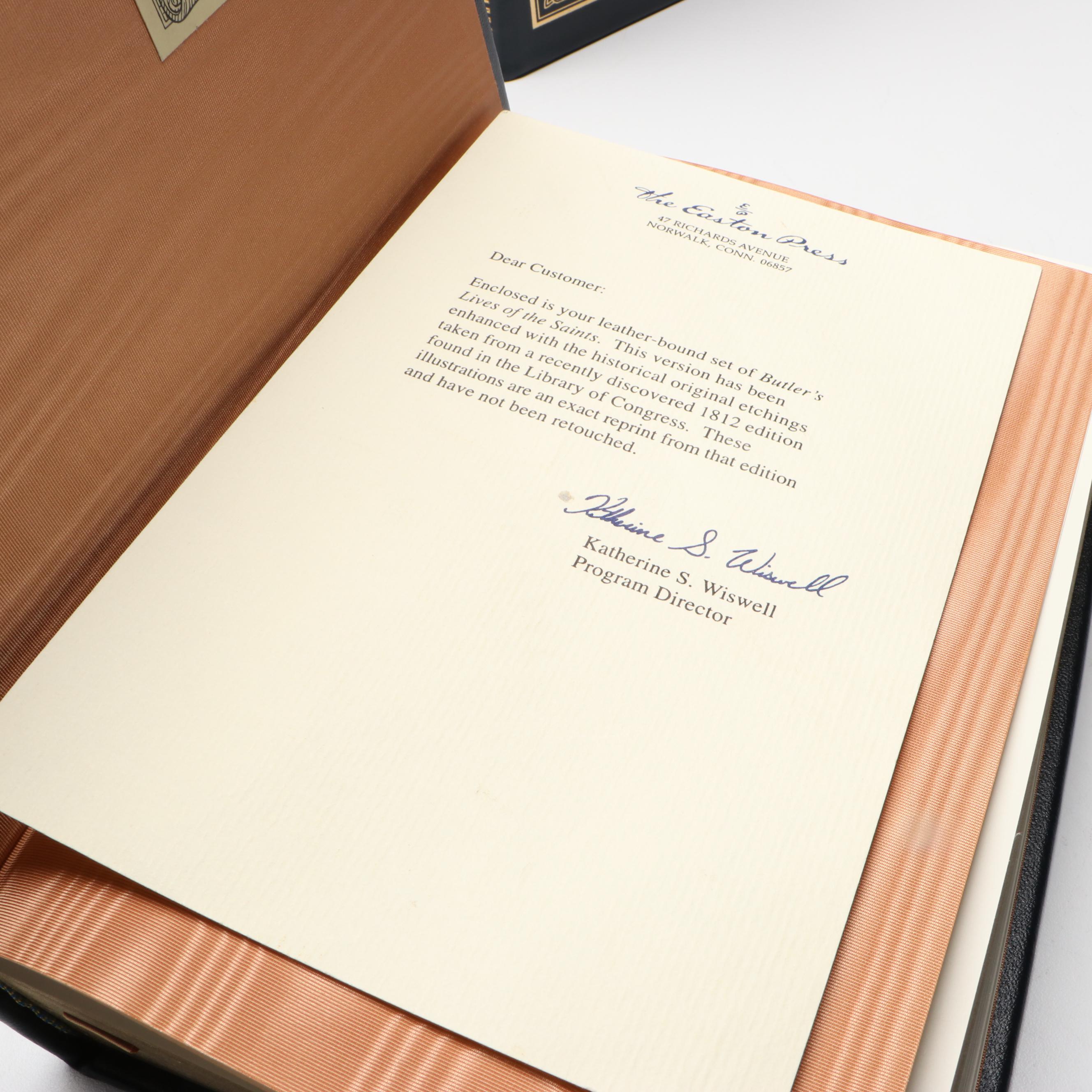 Easton Press "Butler's Lives of the Saints" Complete Four-Volume Set, 1995