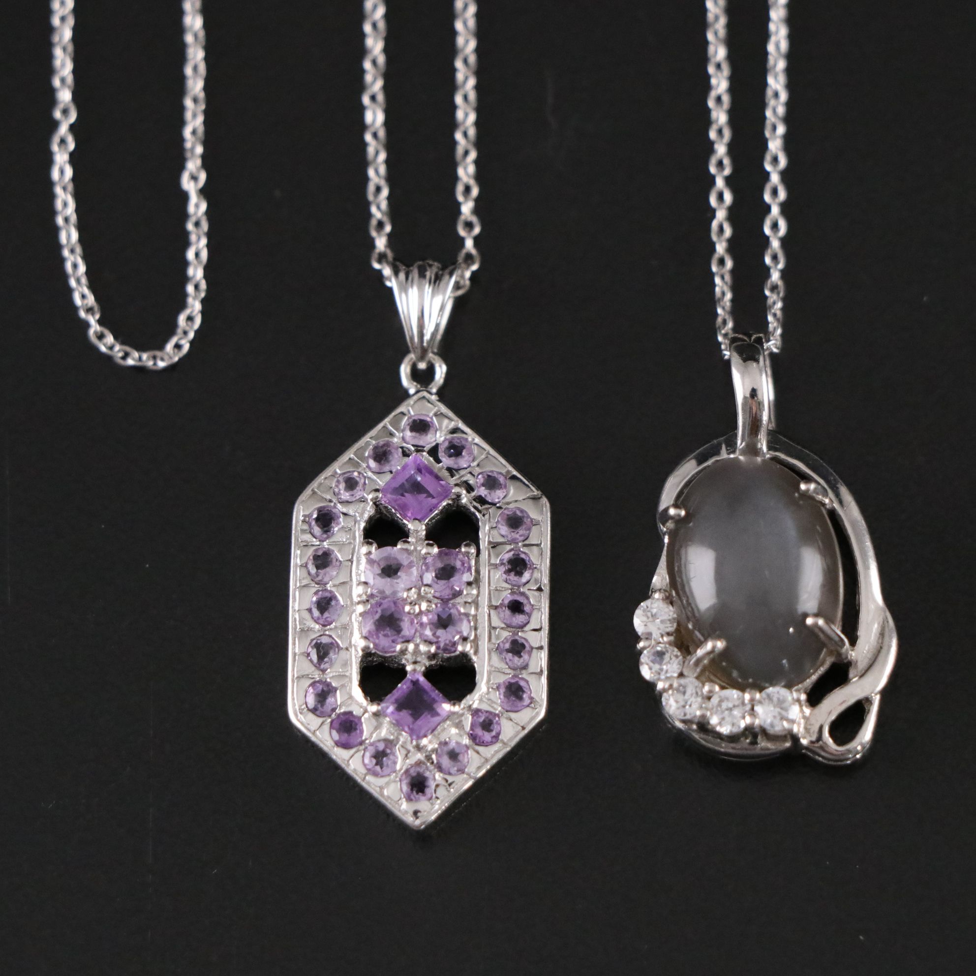 14 Assorted Sterling Silver Rings and Necklaces