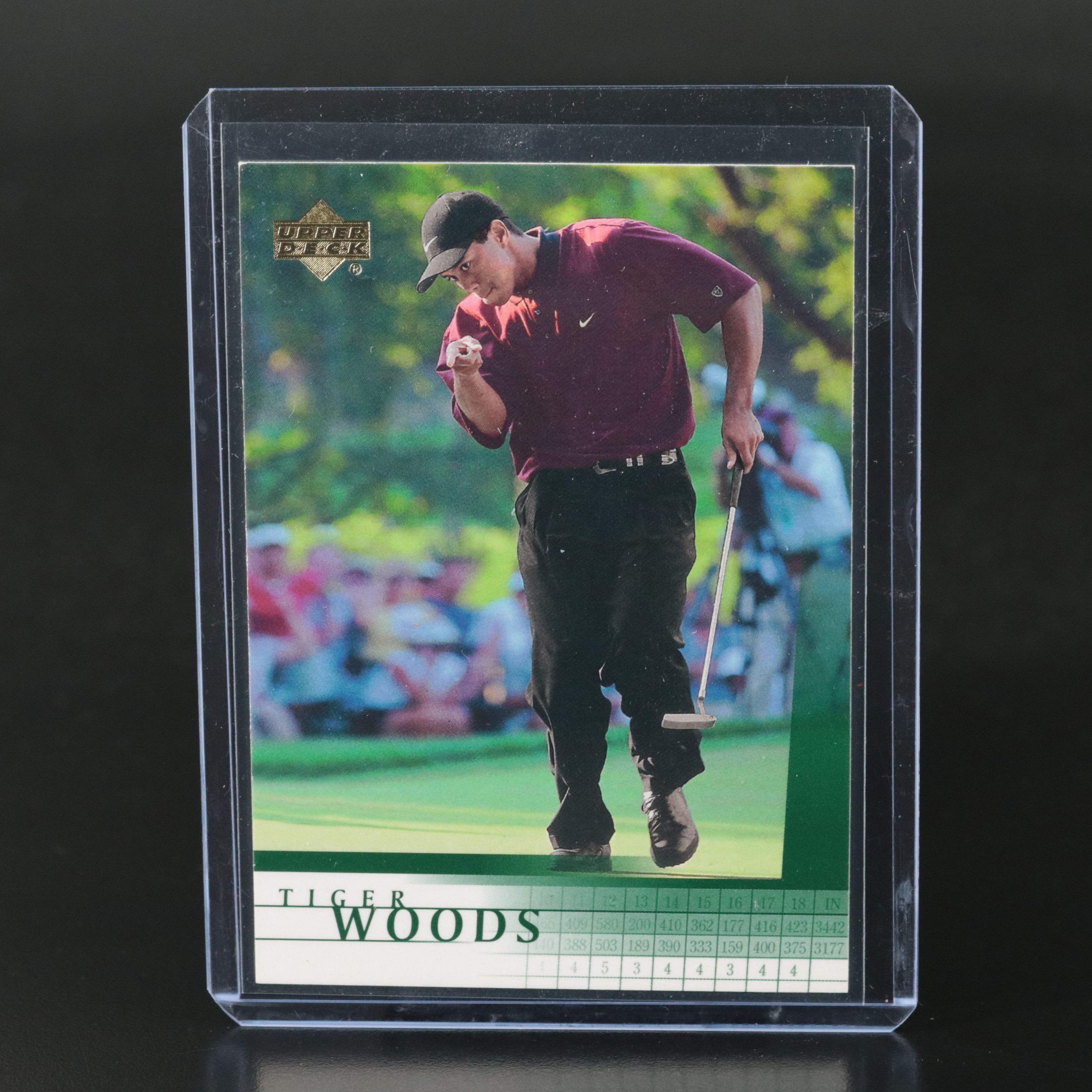 2001 Upper Deck Tiger Woods Rookie Golf Card