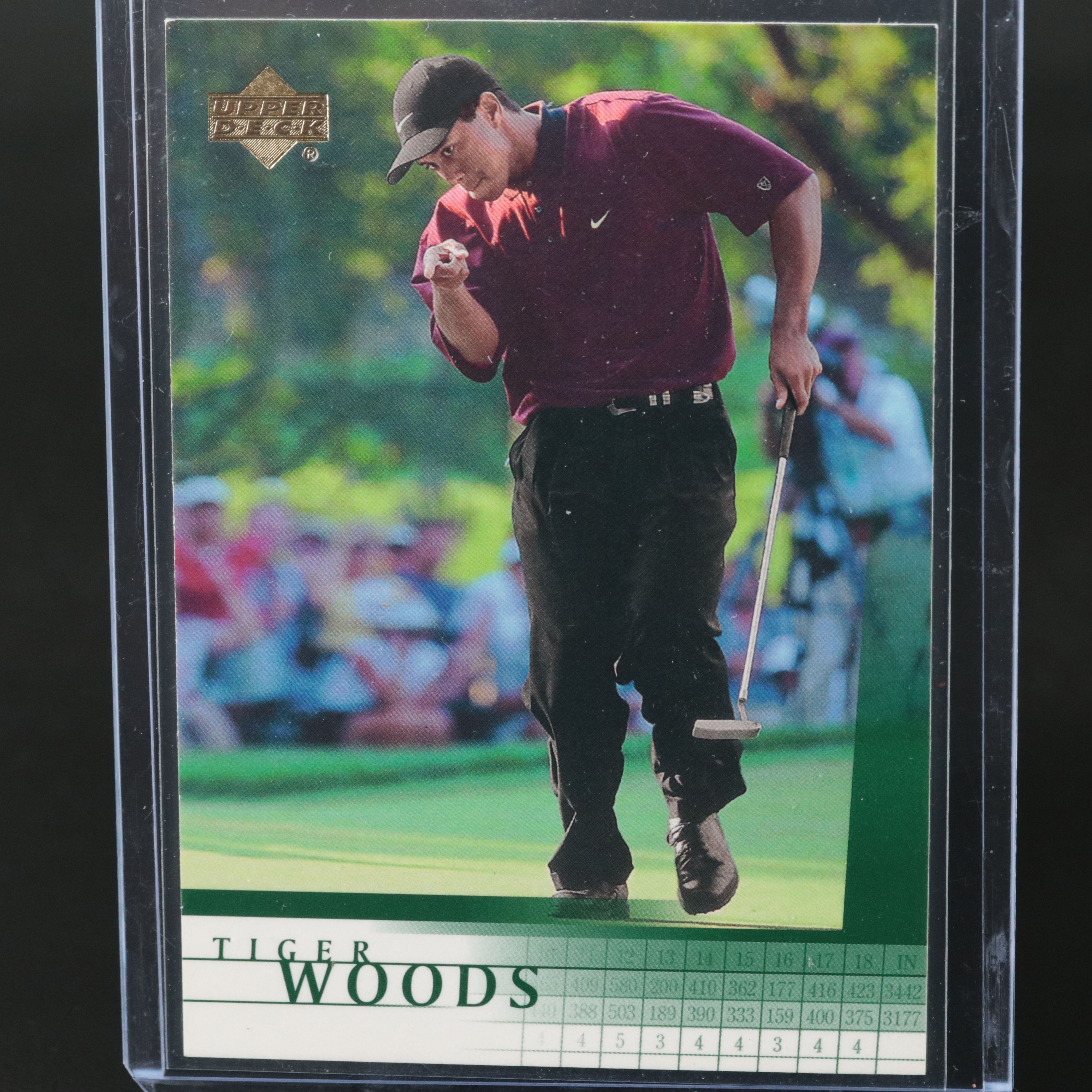 2001 Upper Deck Tiger Woods Rookie Golf Card
