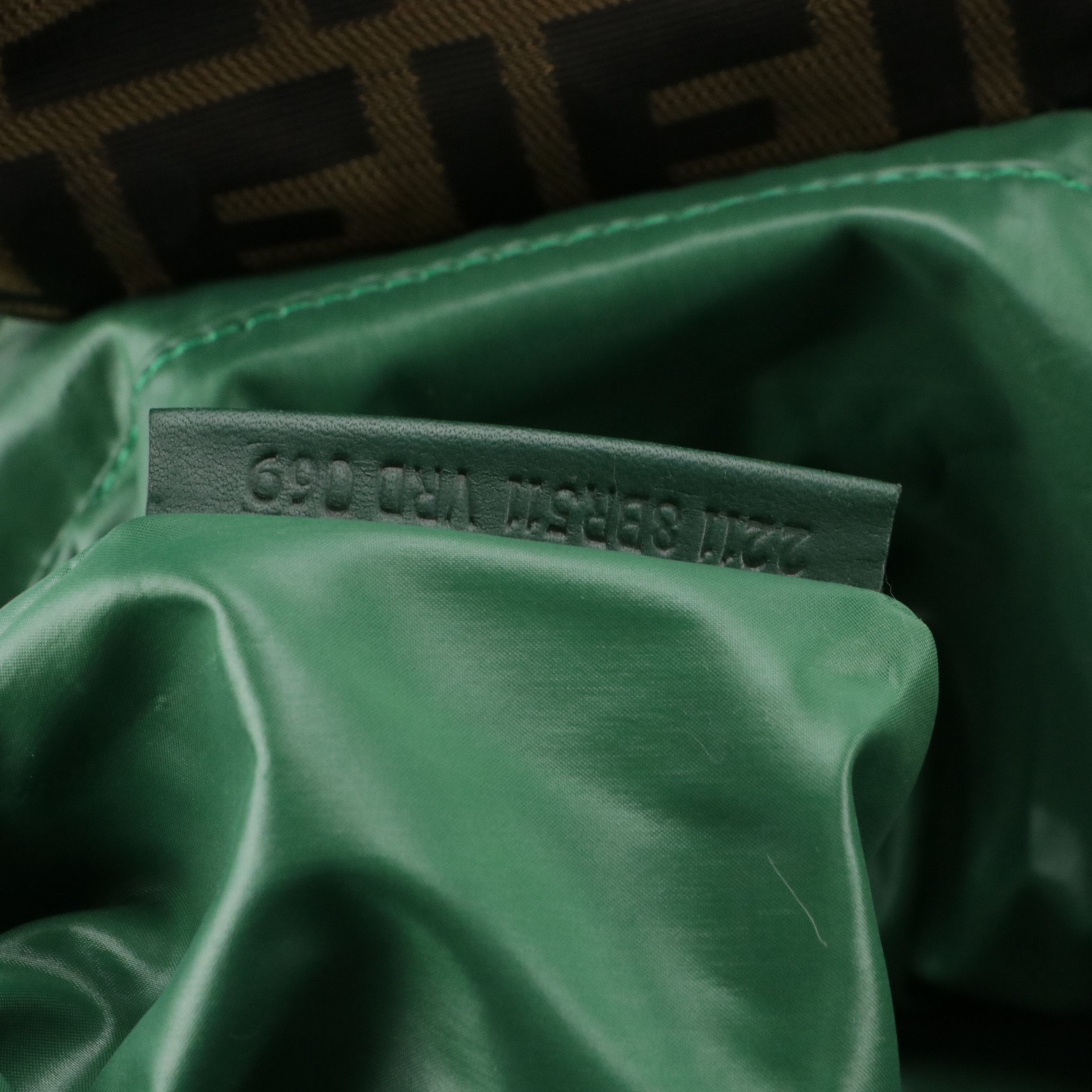 Fendi x Moncler Limited Edition Puffy Spy Bag in Shiny Green Nylon