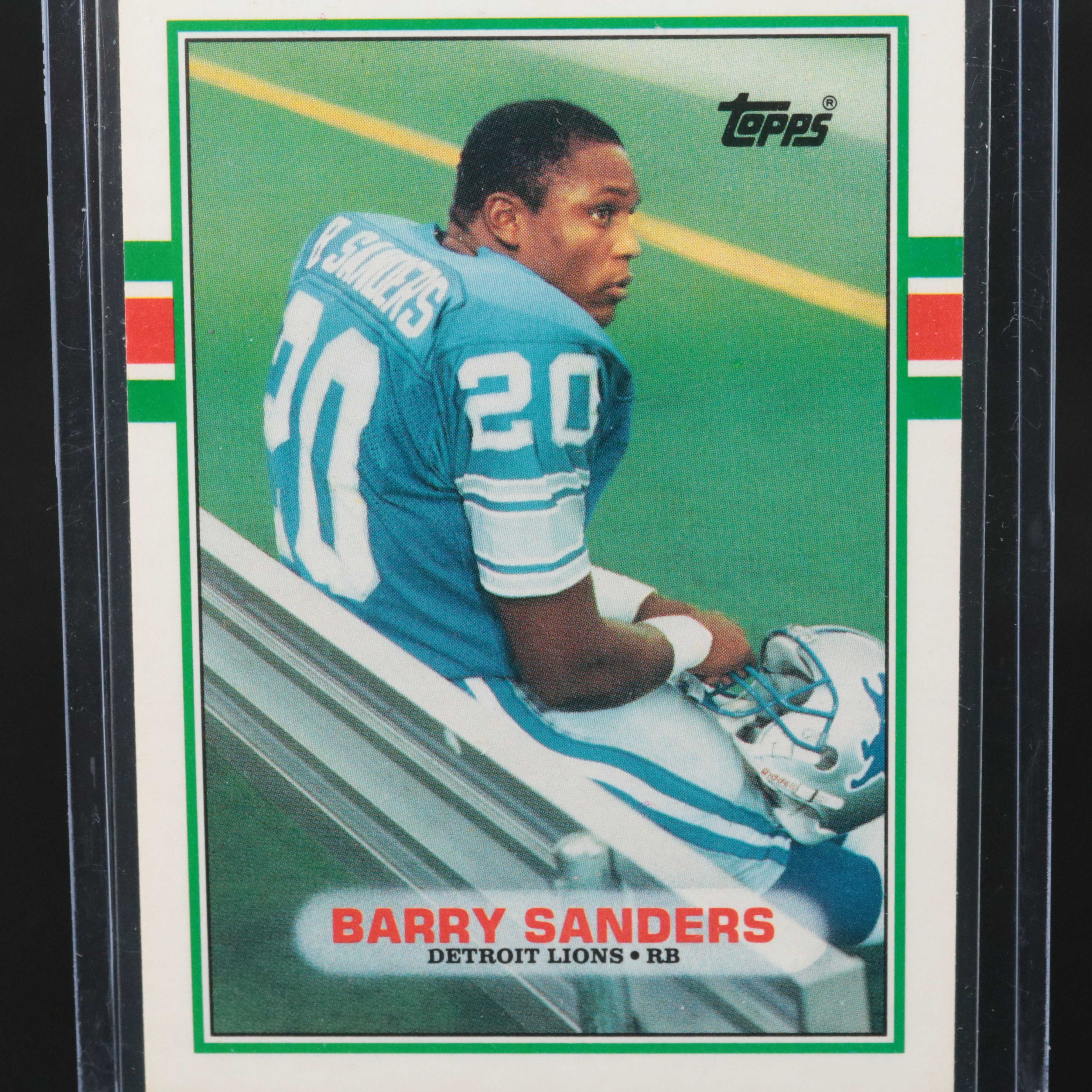 1989 Topps Traded Barry Sanders Detroit Lions Rookie Football Card