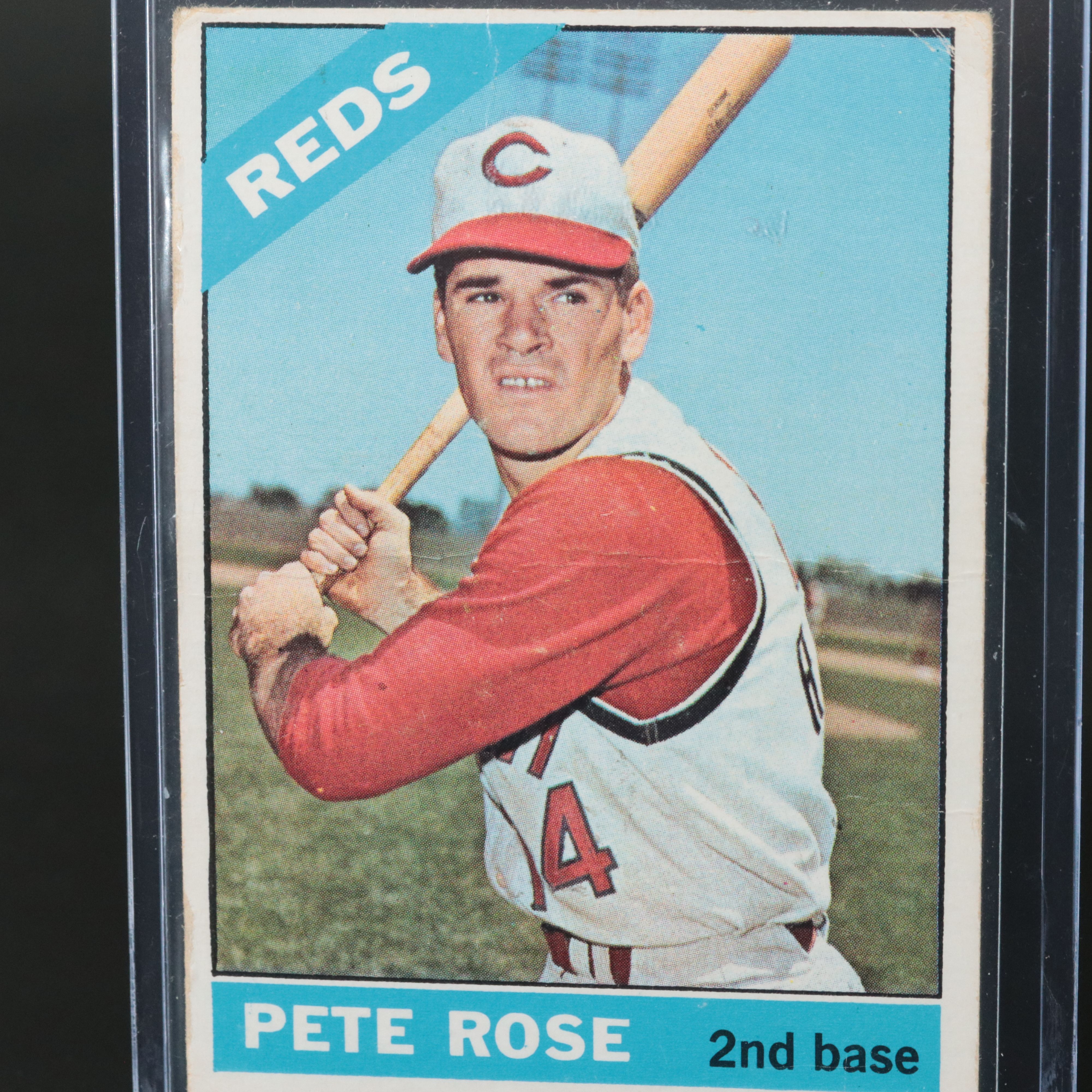 1966 Topps Pete Rose Cincinnati Reds Baseball Card