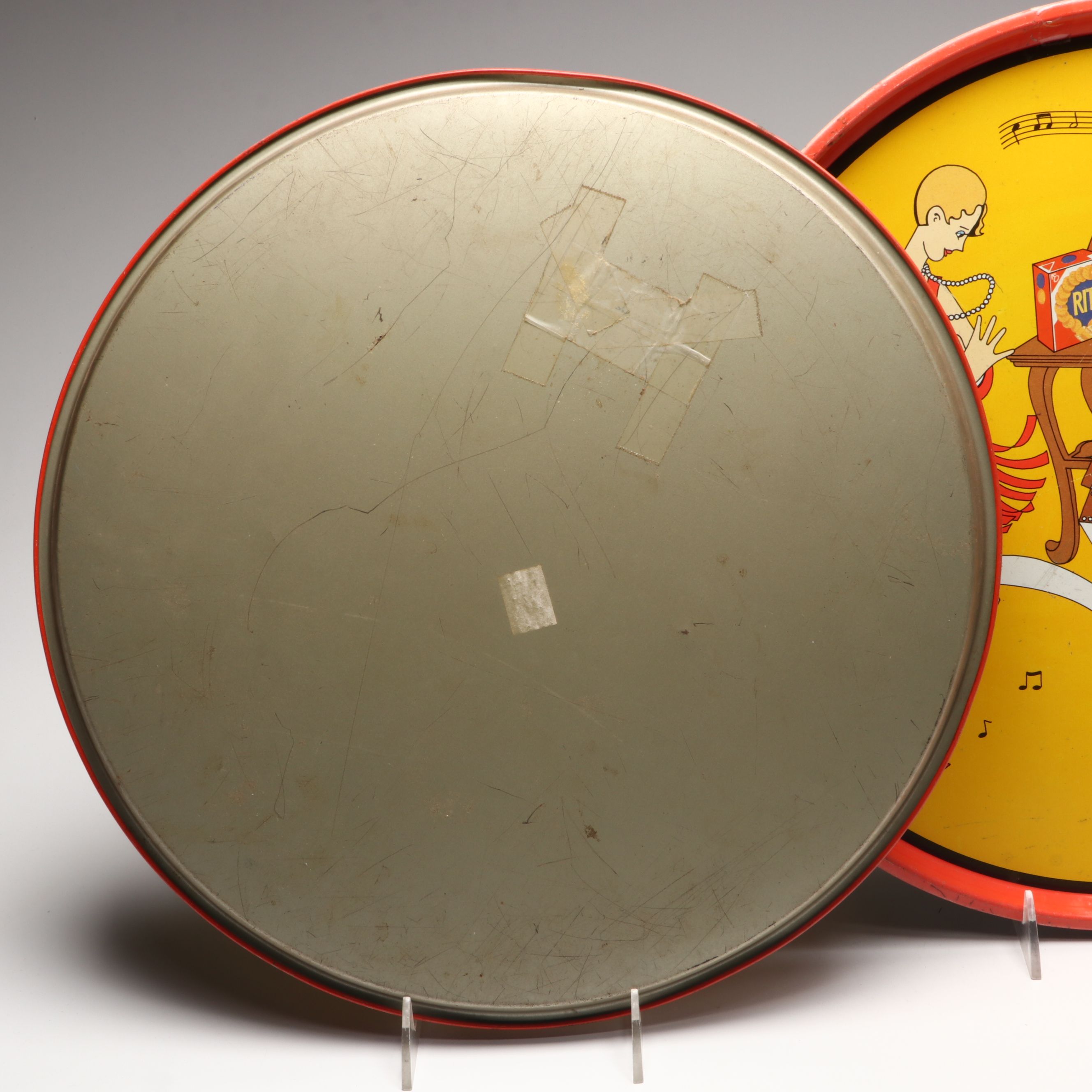 Ritz Crackers Flapper Advertising Trays, Mid-20th Century