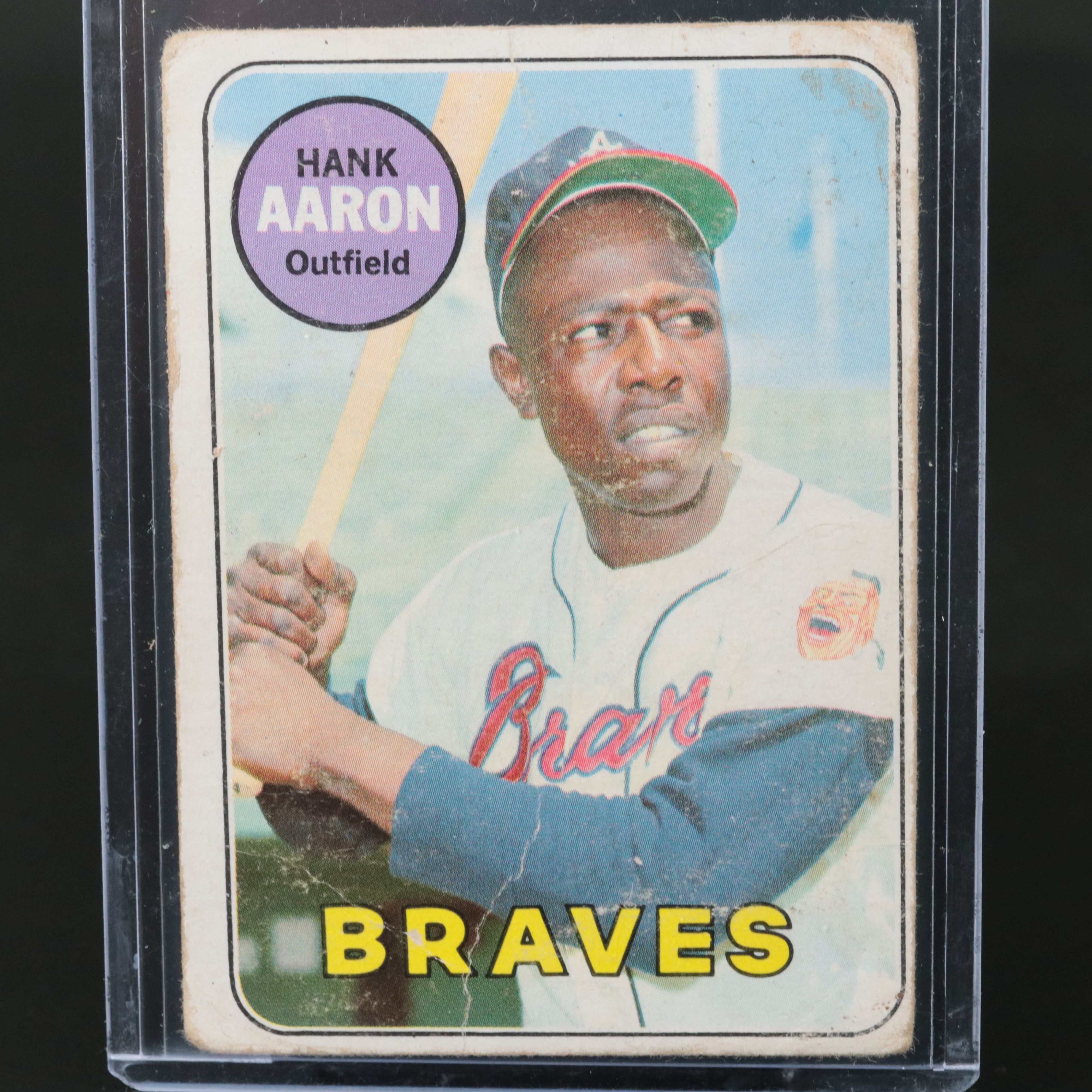 1969 Topps Hank Aaron Atlanta Braves Baseball Card