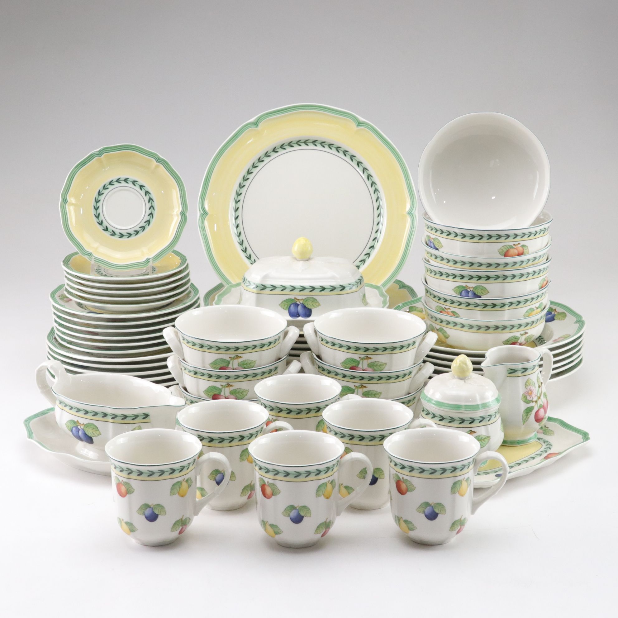 Villeroy & Boch "French Garden" Dinnerware Set for Six Diners with Extras